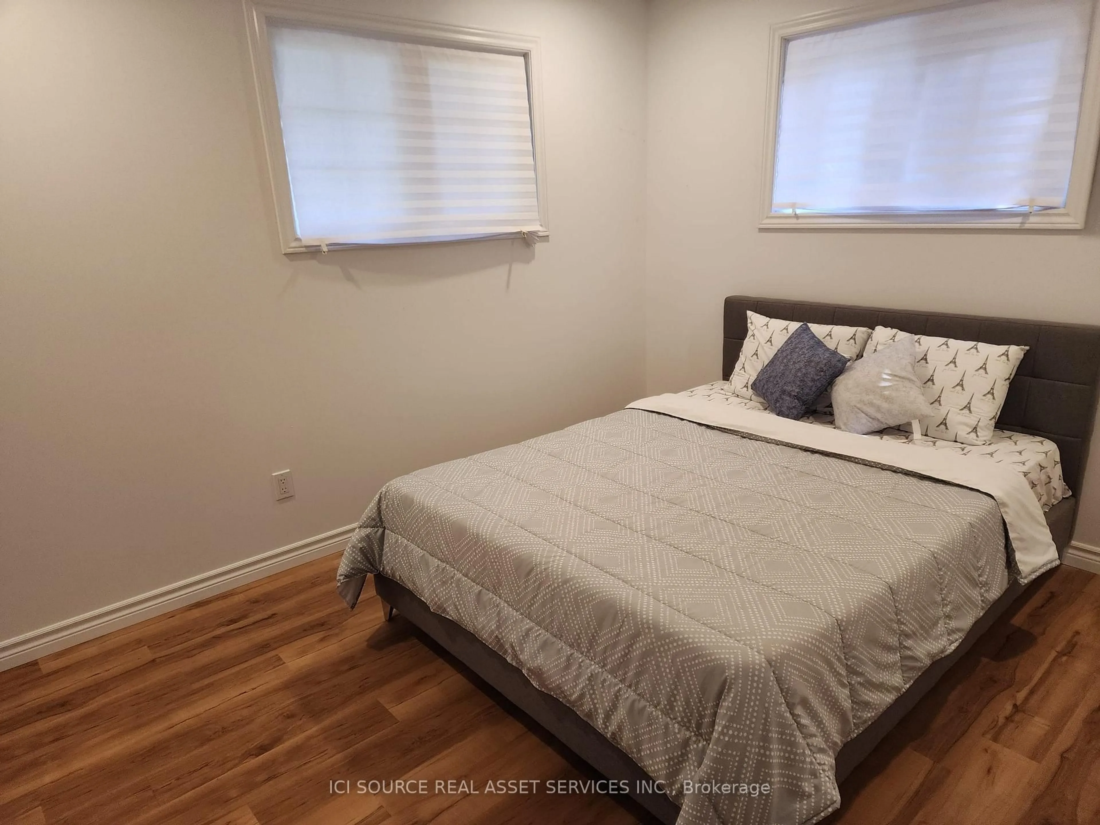 Bedroom with bed, wood/laminate floor for 22 Fleming Bay Rd, Trent Hills Ontario K0L 1Y0