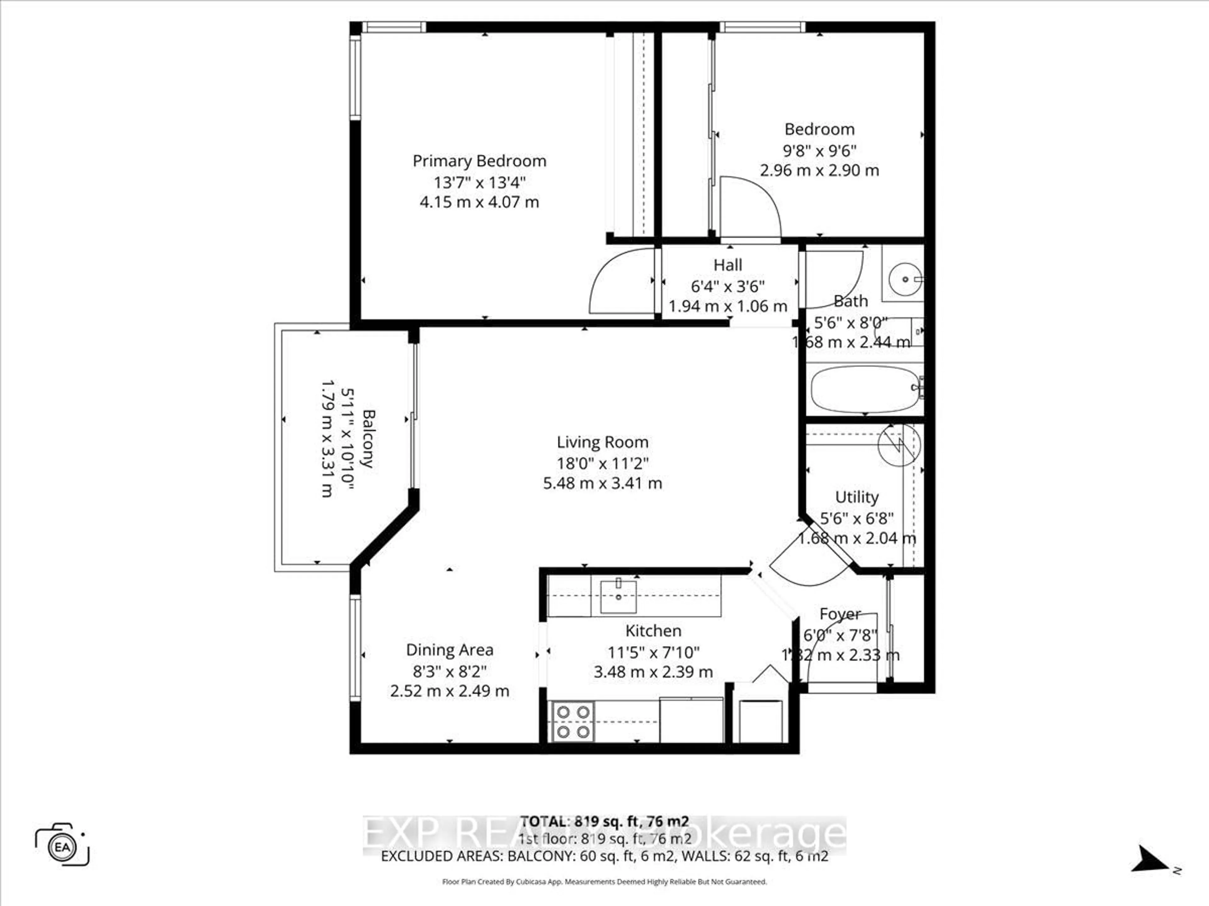 Floor plan for 270 Lorry Greenberg Dr #109, Ottawa Ontario K1T 3K2