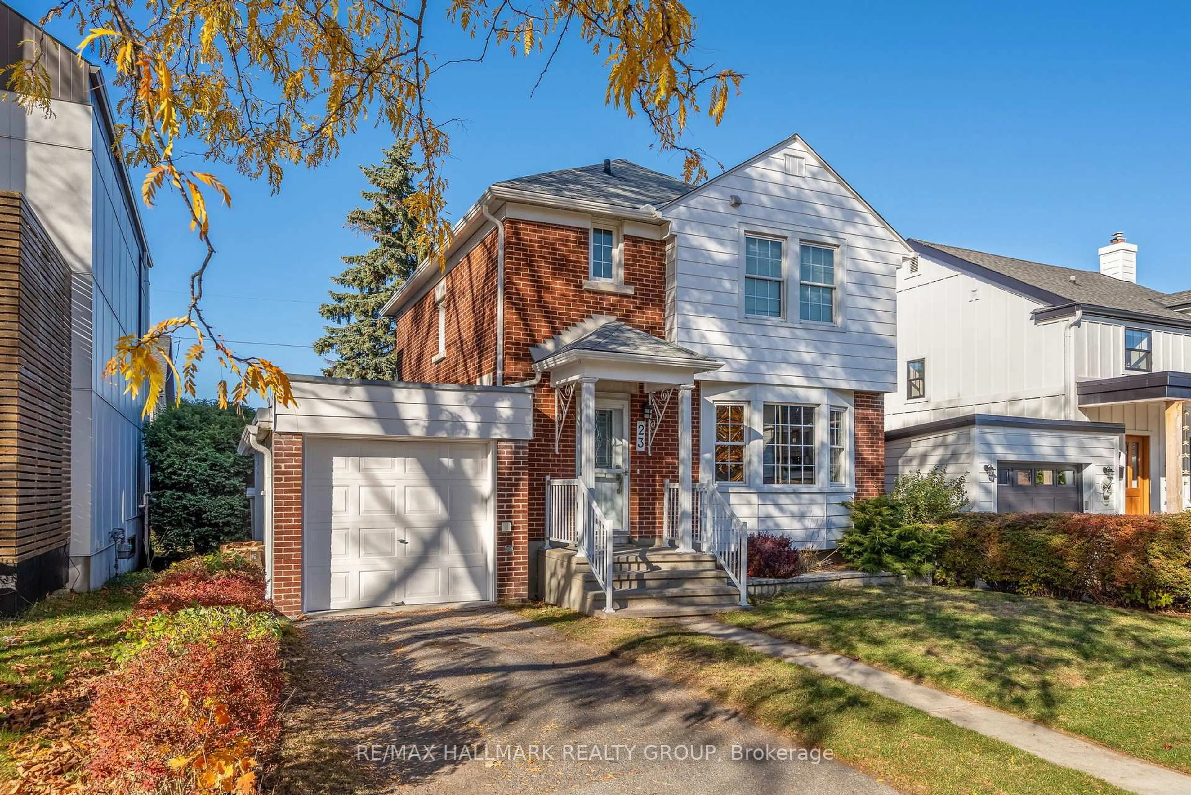 Home with brick exterior material, street for 23 Oakvale Ave, Ottawa Ontario K1Y 3S3