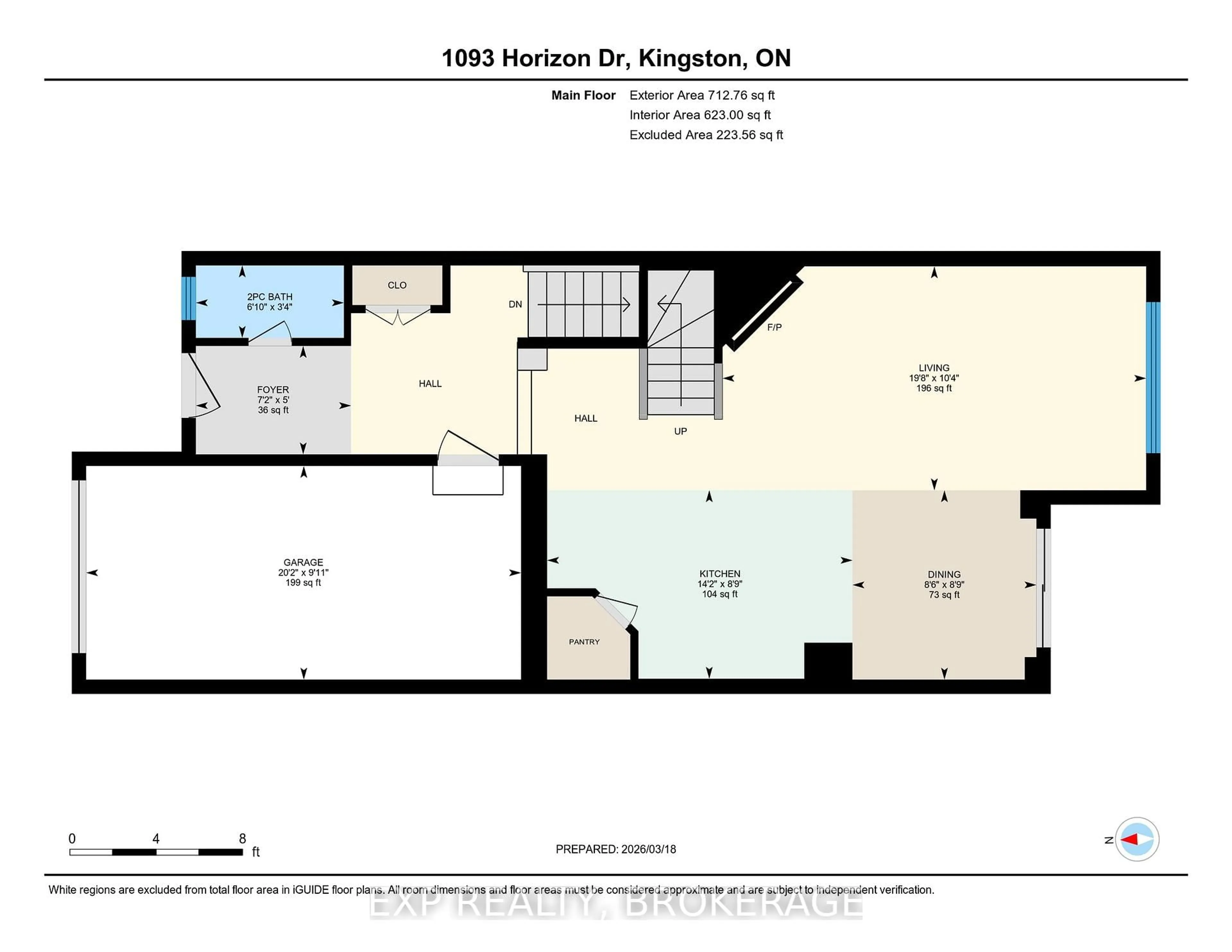 Floor plan for 1093 HORIZON Dr, Kingston Ontario K7P 0M3