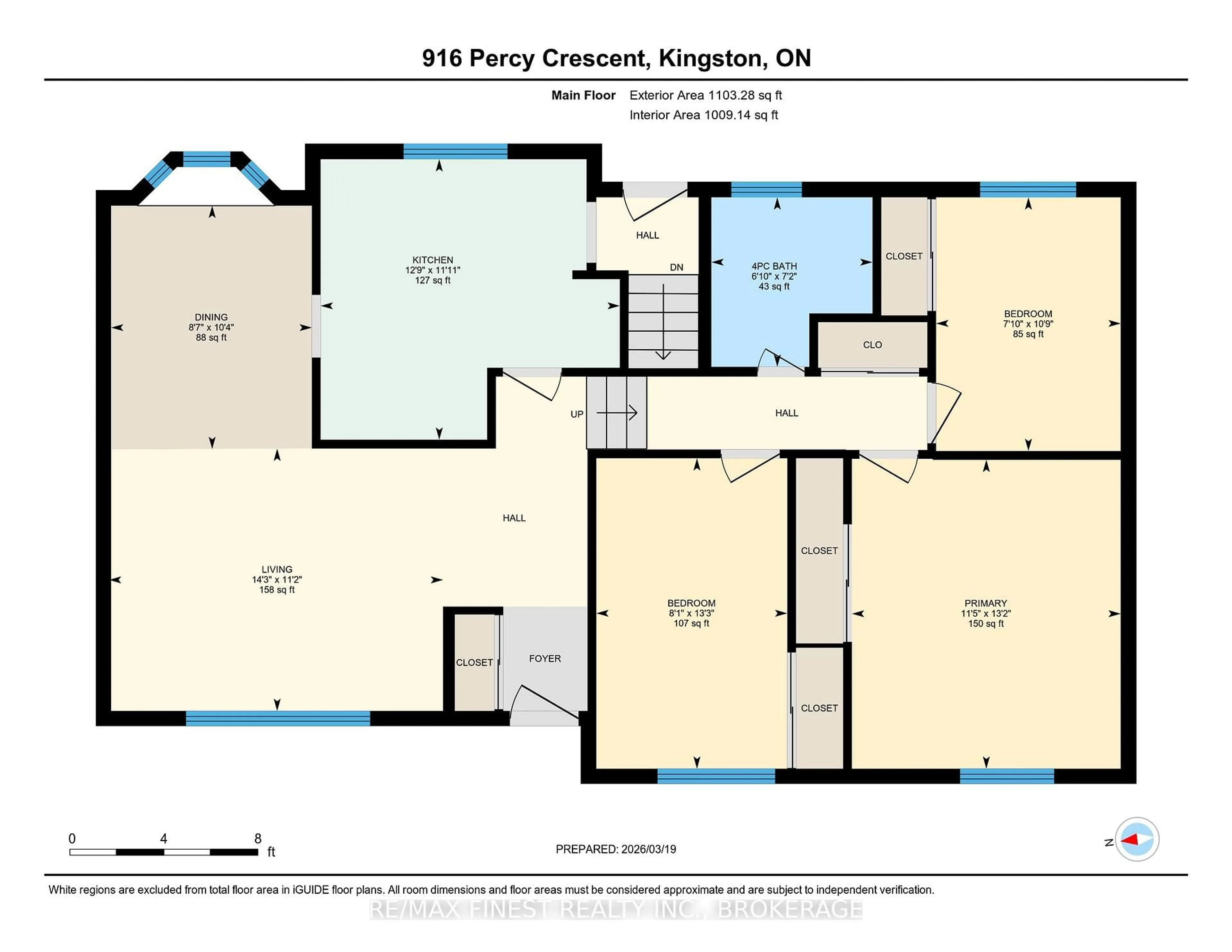 Floor plan for 916 Percy Cres, Kingston Ontario K7M 4P5
