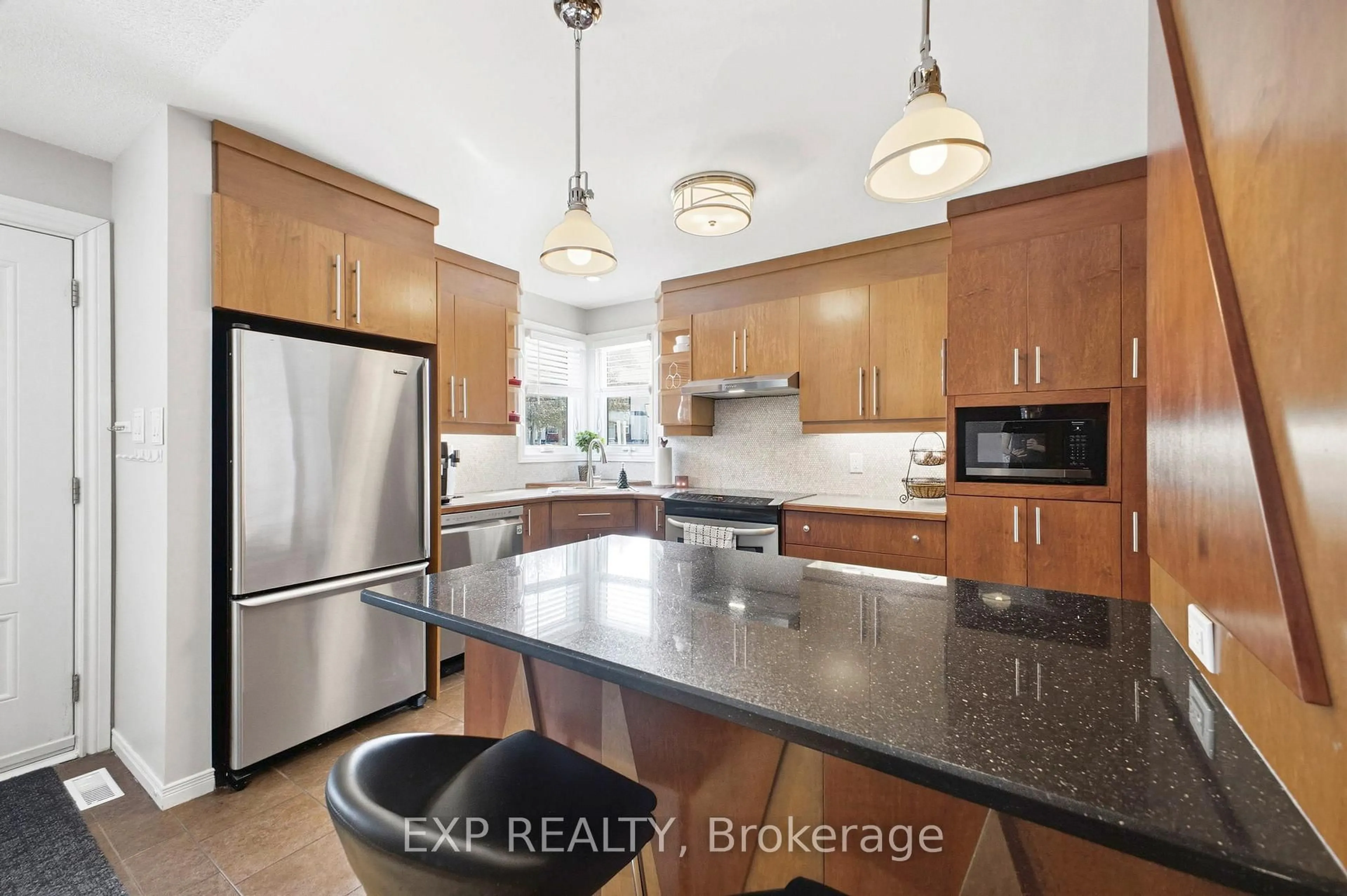 Open concept kitchen, ceramic/tile floor for 161 McClintock Way, Kanata Ontario K2L 2A5