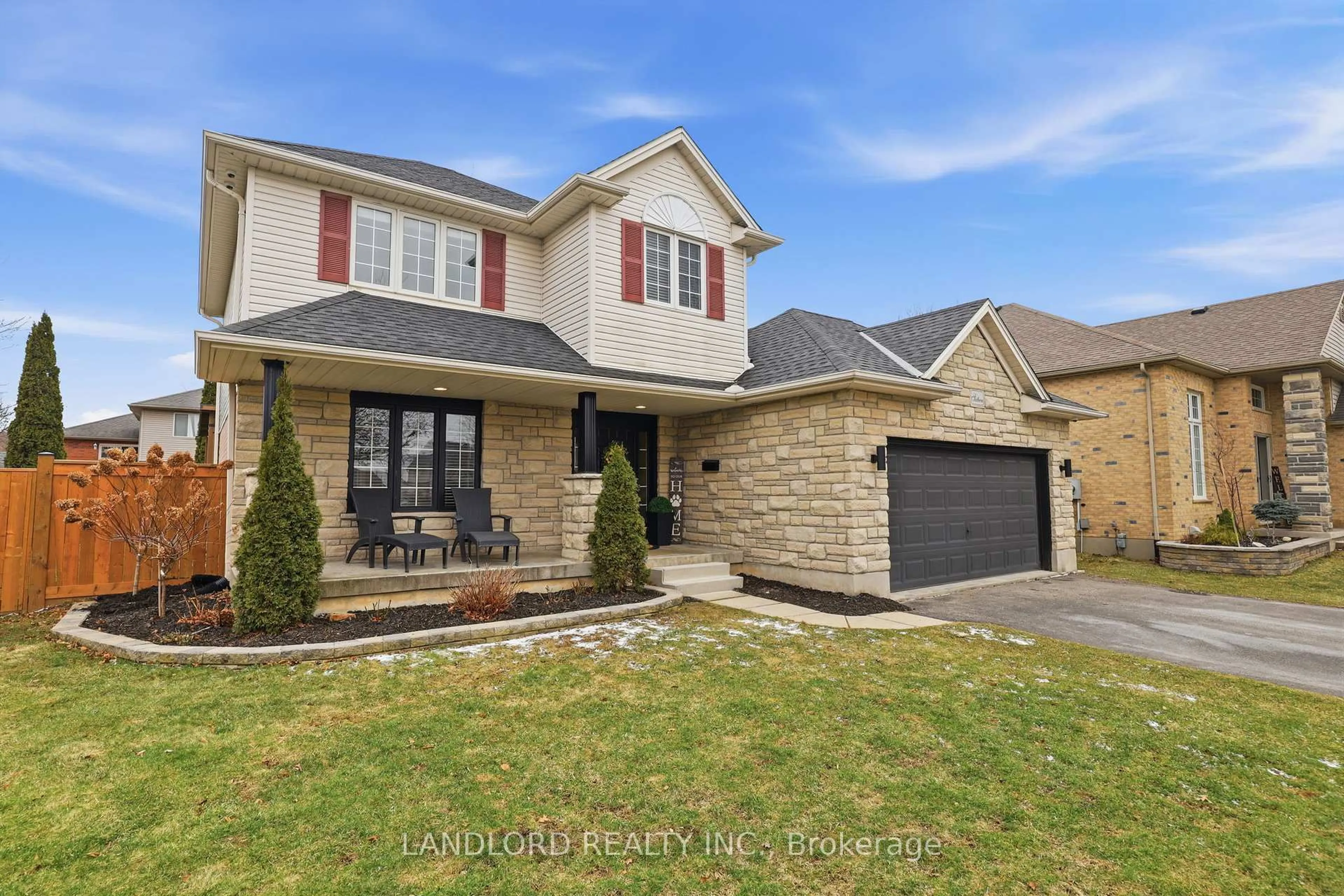 Home with brick exterior material, street for 16 Windemere Pl, St. Thomas Ontario N5R 6H3