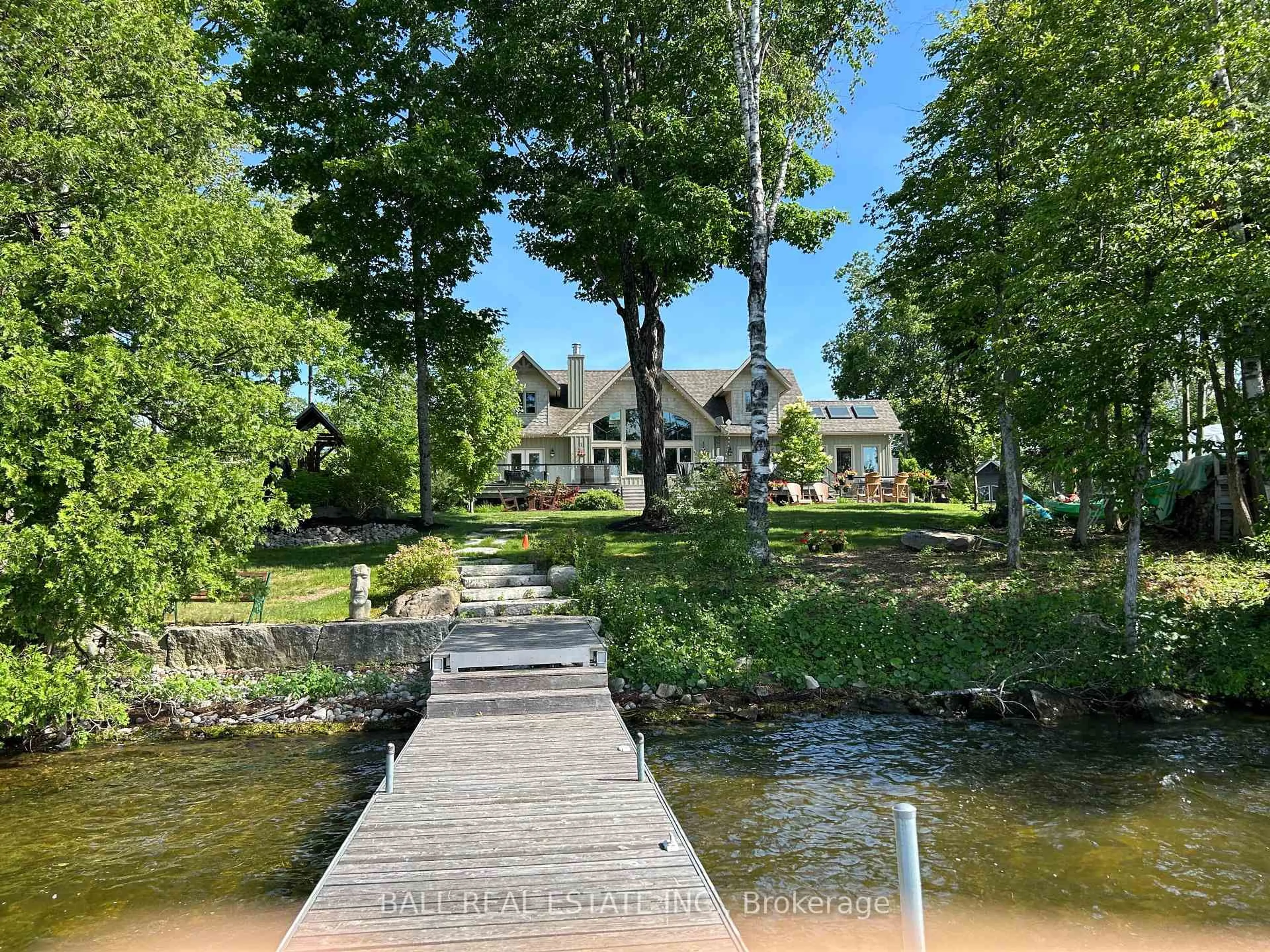A pic from outside/outdoor area/front of a property/back of a property/a pic from drone, water/lake/river/ocean view for 1864 Willan Rd, Selwyn Ontario K0L 2H0