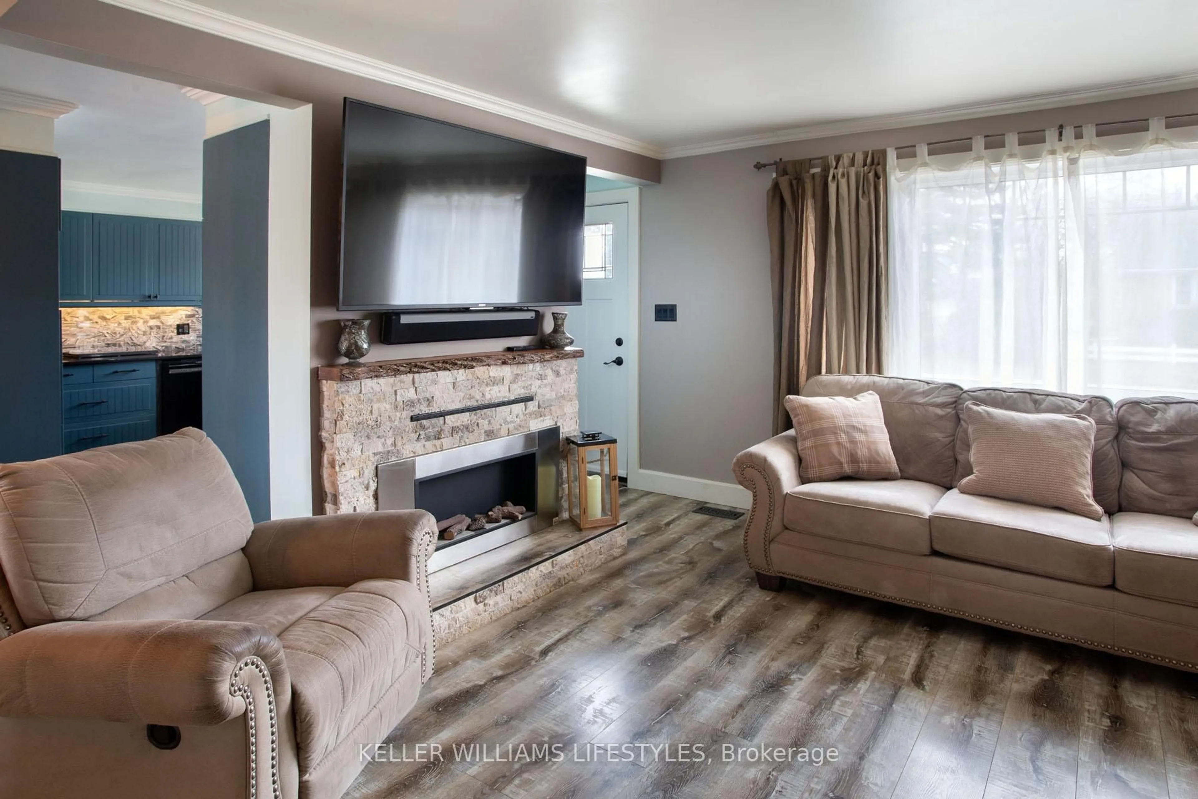 Living room with furniture, unknown for 22 Charles St, Thames Centre Ontario N0L 1G2