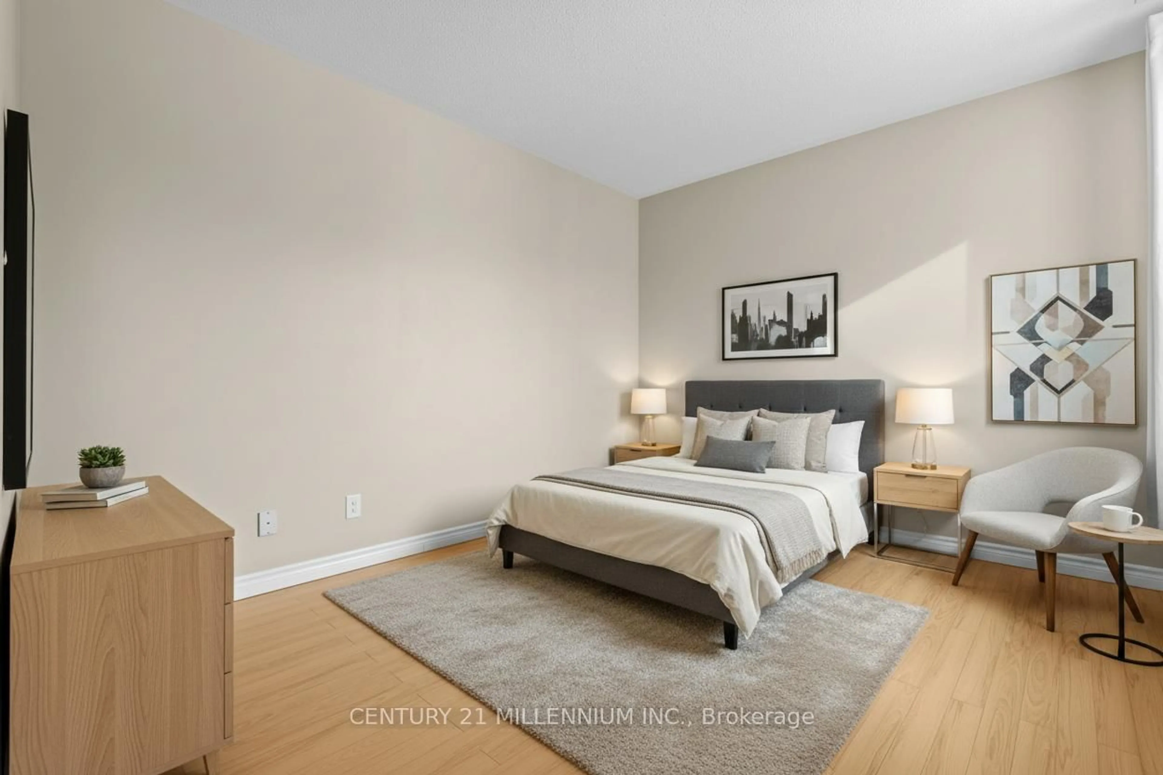 Bedroom with bed, unknown for 111 Main St #207, East Luther Grand Valley Ontario L9W 6E3