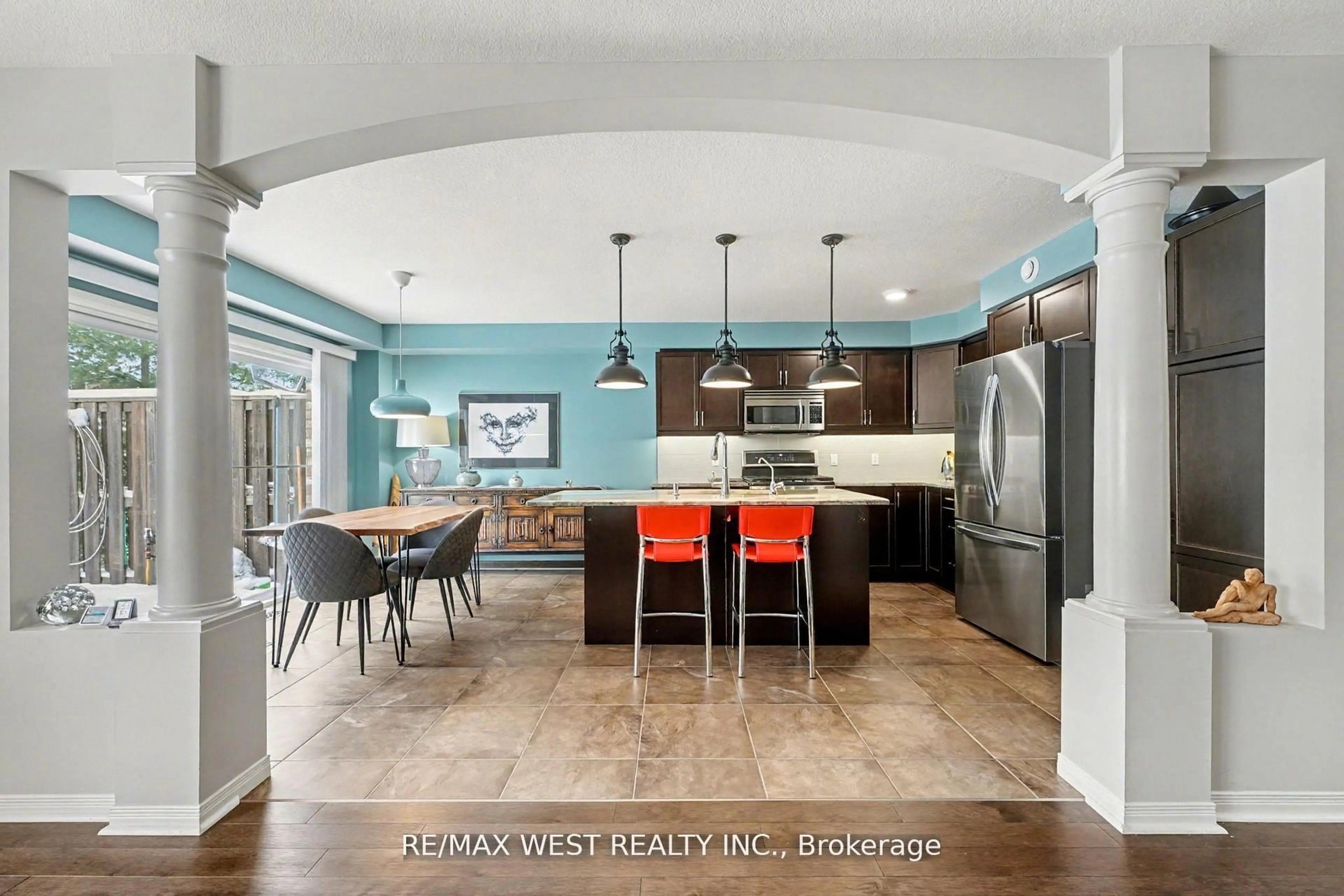 Contemporary kitchen, ceramic/tile floor for 255 Summerfield Dr #7, Guelph Ontario N1L 0E1