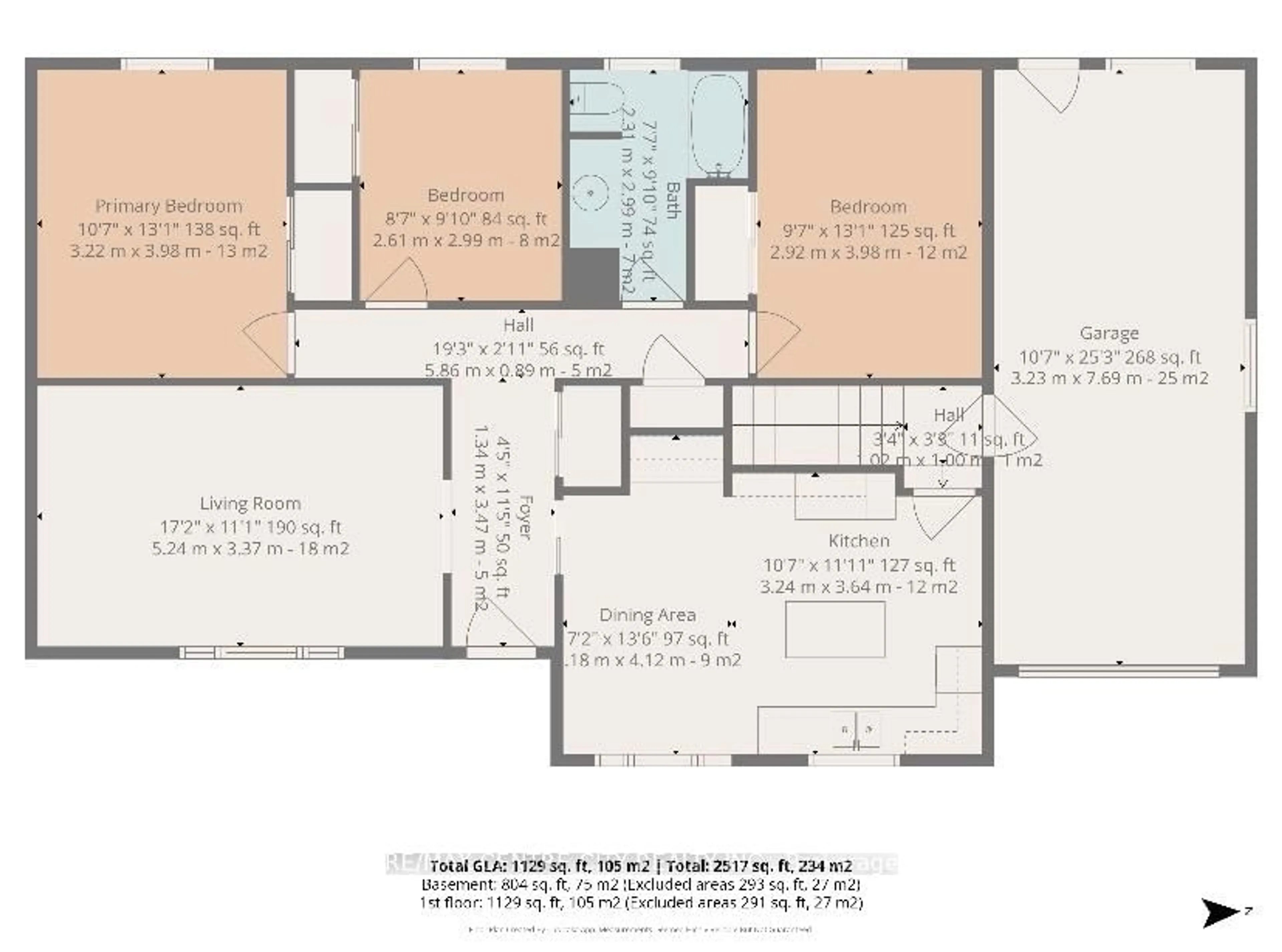 Floor plan for 124 Fairview Ave, St. Thomas Ontario N5R 4X6