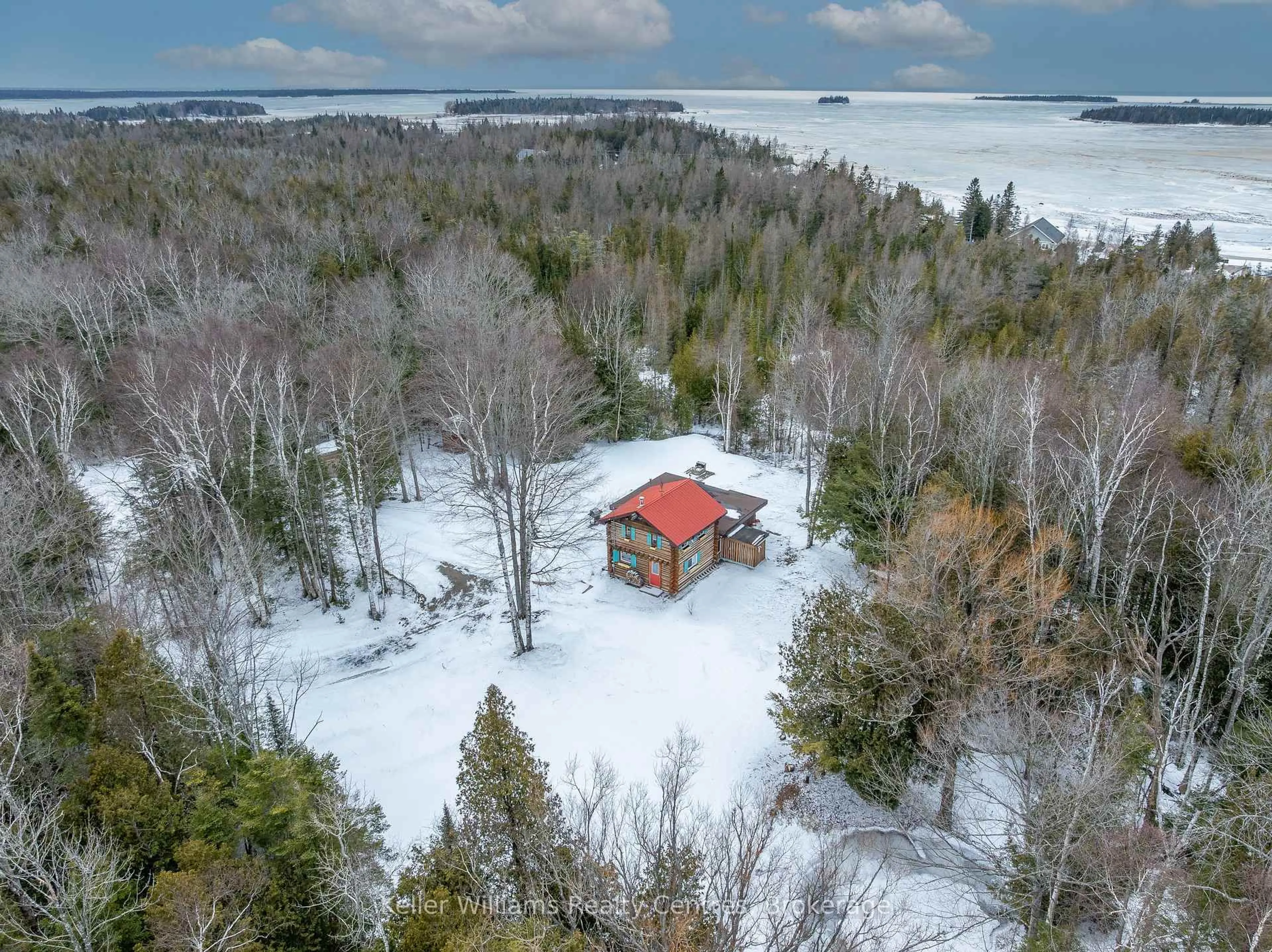 A pic from outside/outdoor area/front of a property/back of a property/a pic from drone, water/lake/river/ocean view for 31 MONTROSE STREET, South Bruce Peninsula Ontario N0H 2T0