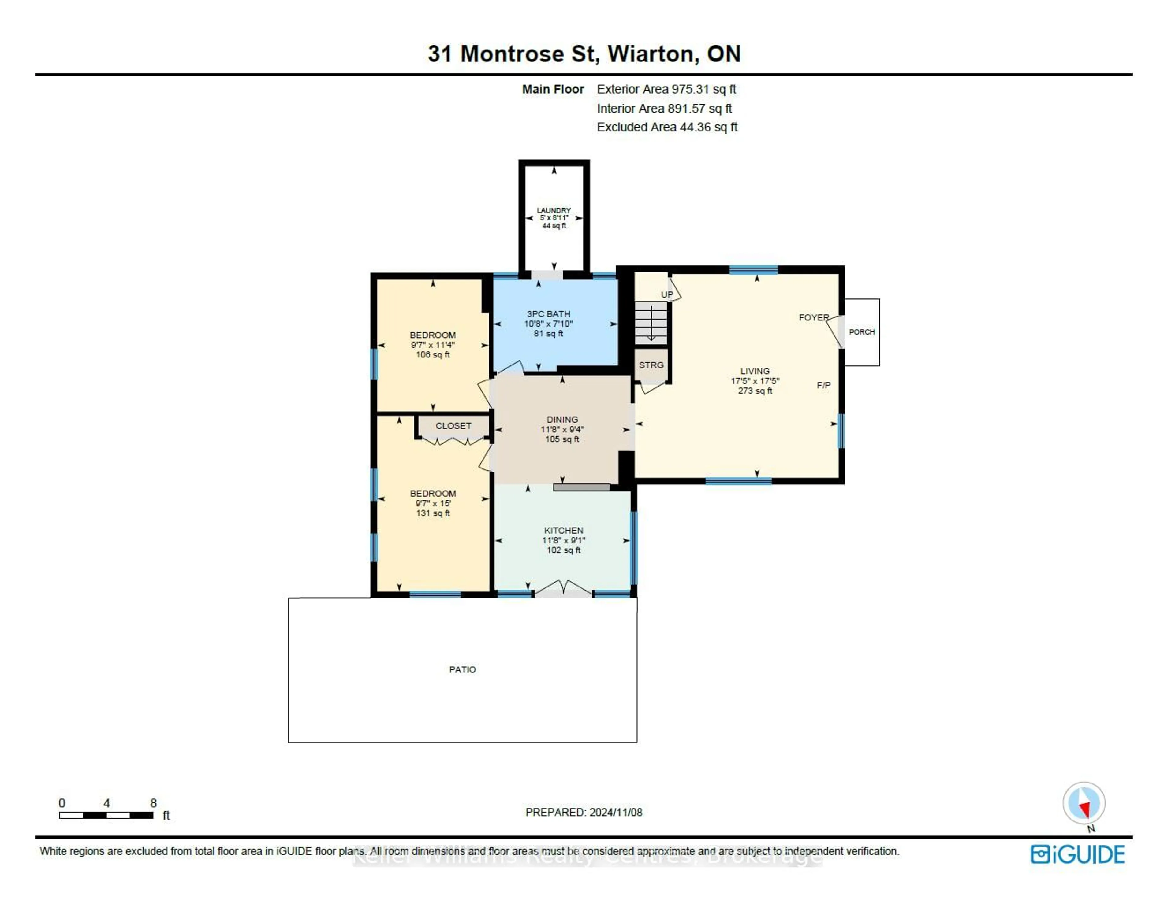 Floor plan for 31 MONTROSE STREET, South Bruce Peninsula Ontario N0H 2T0