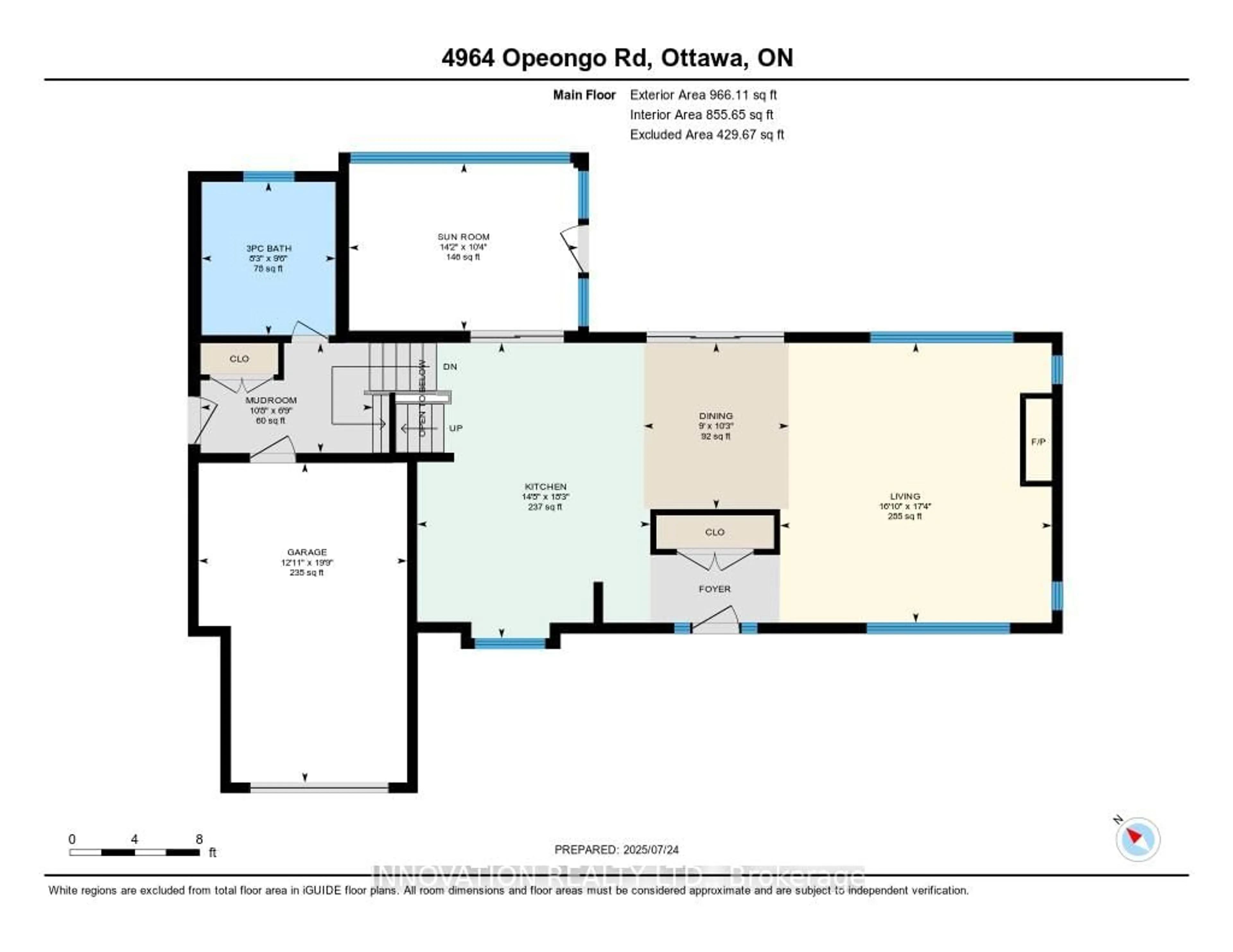 Floor plan for 4964 Opeongo Rd, Ottawa Ontario K0A 3M0