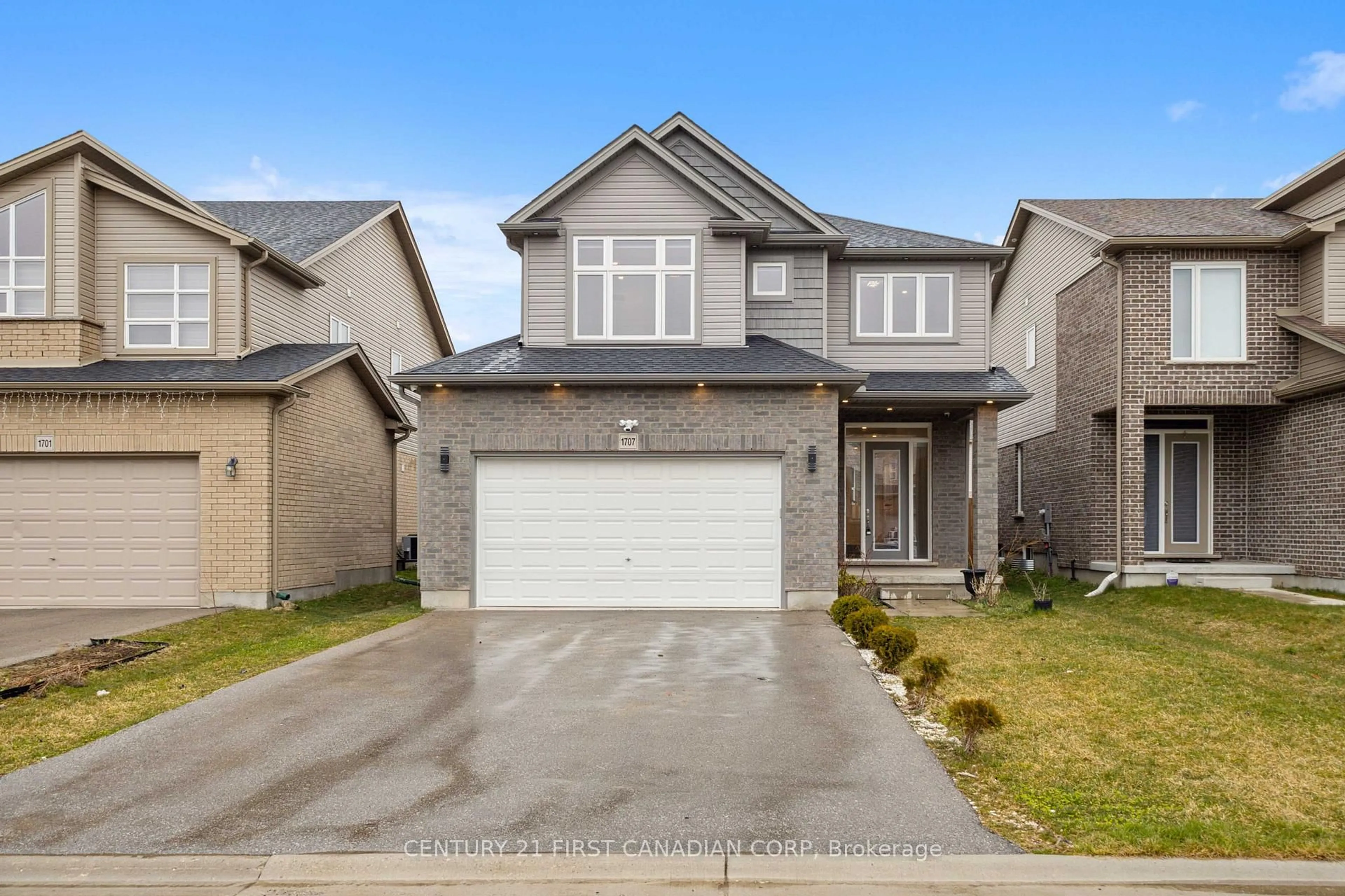 Home with brick exterior material, street for 1707 Aukett Dr, London North Ontario N5X 0N2