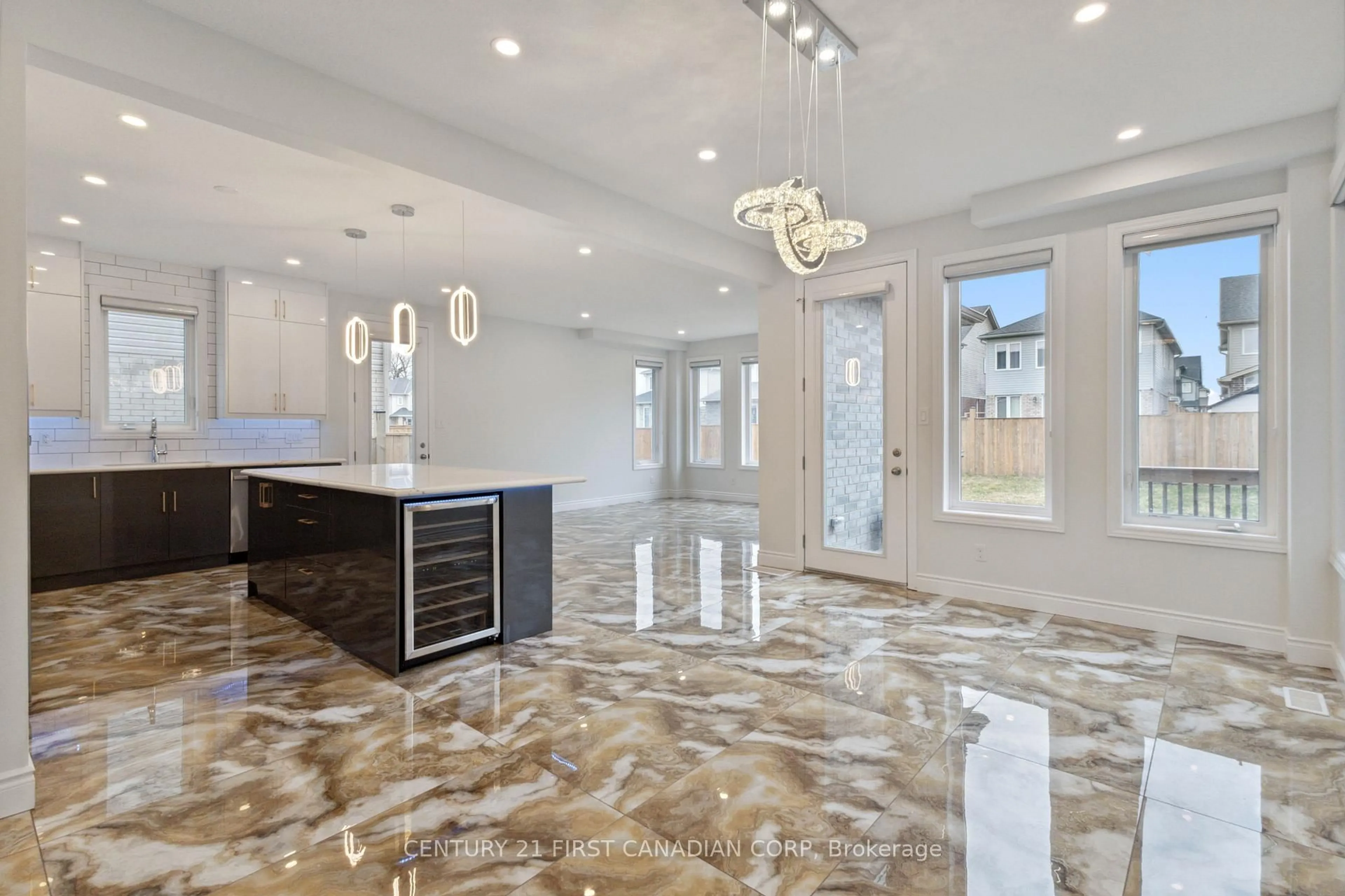 Open concept kitchen, ceramic/tile floor for 1707 Aukett Dr, London North Ontario N5X 0N2
