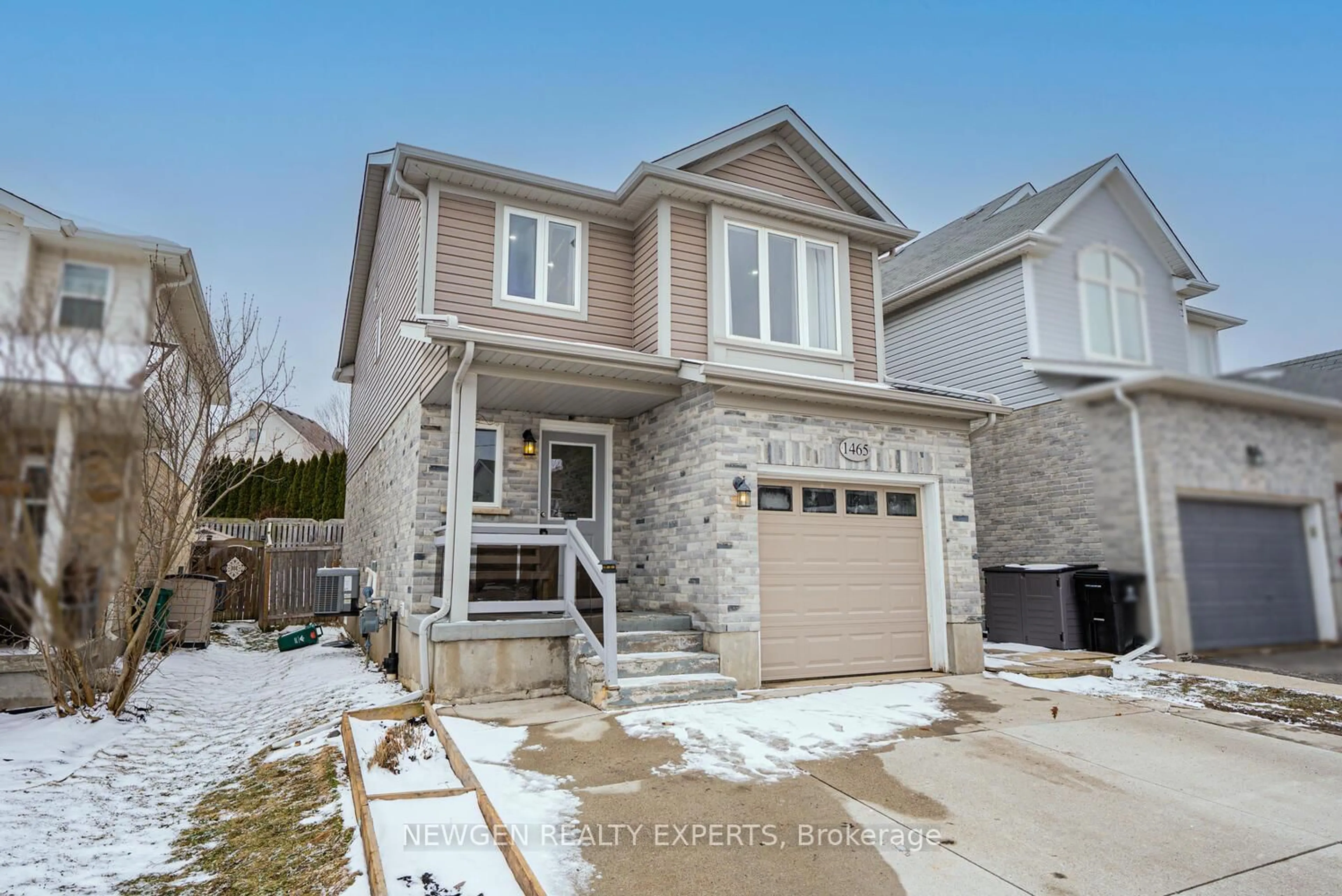 Home with brick exterior material, street for 1465 Old Zeller Dr, Kitchener Ontario N2A 4M8