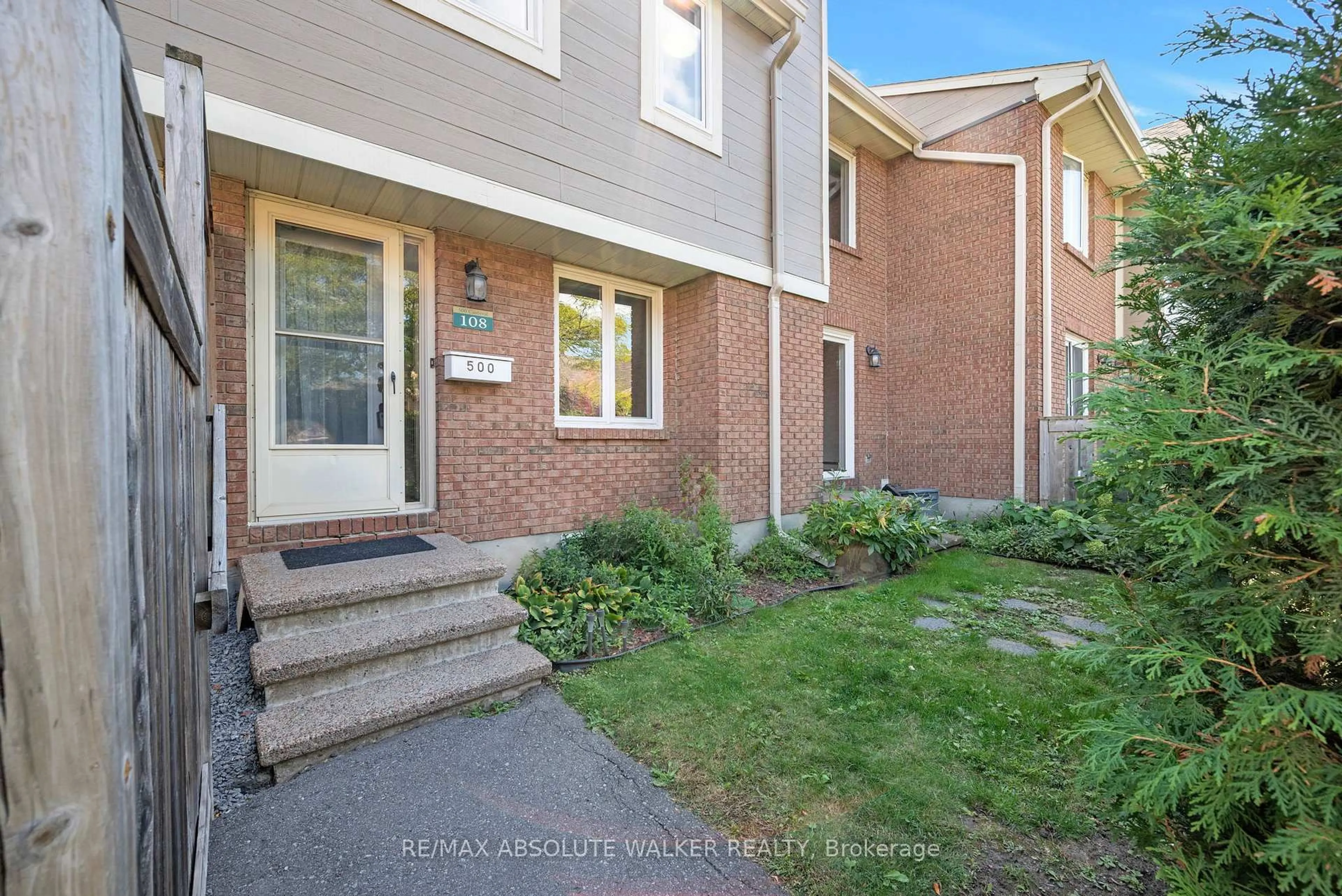 Home with brick exterior material, street for 500 Canteval Terr #108, Orleans Ontario K4A 2C8