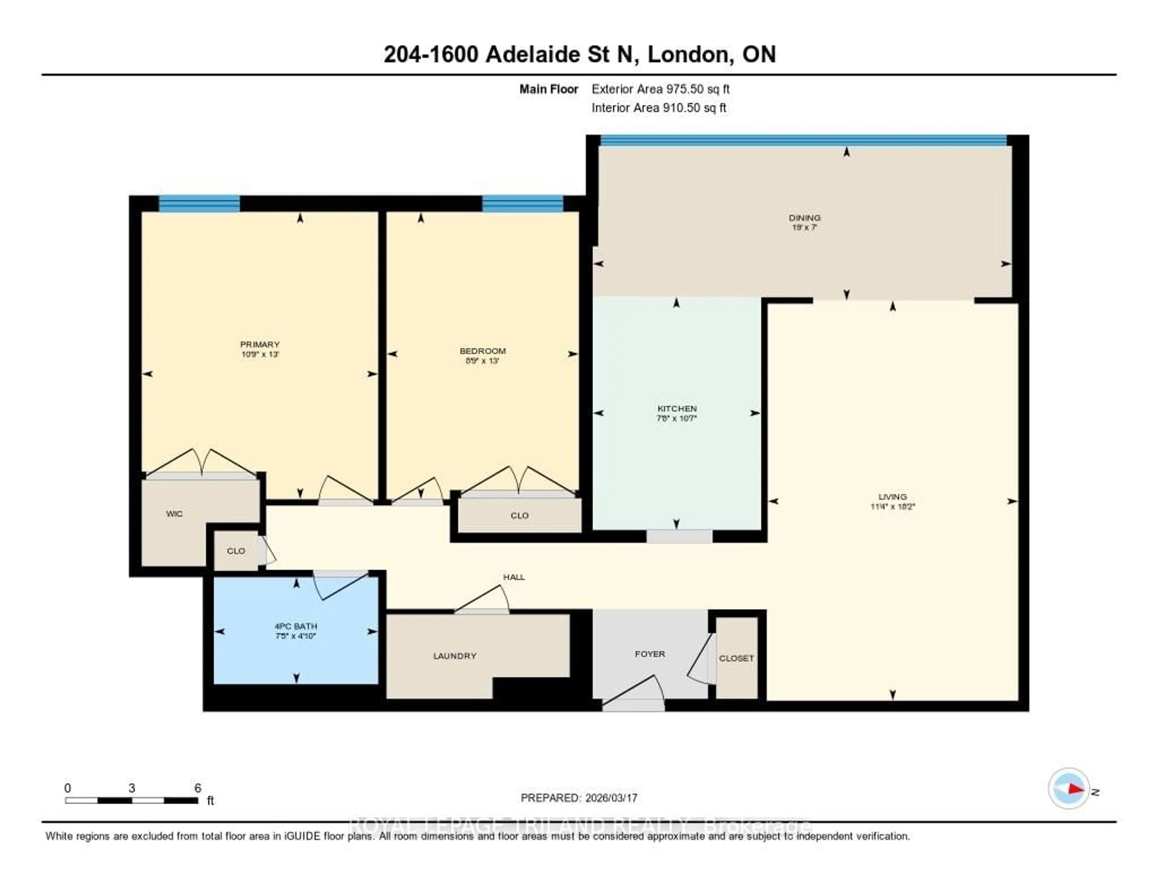 Floor plan for 1600 Adelaide St #204, London North Ontario N5X 3H6