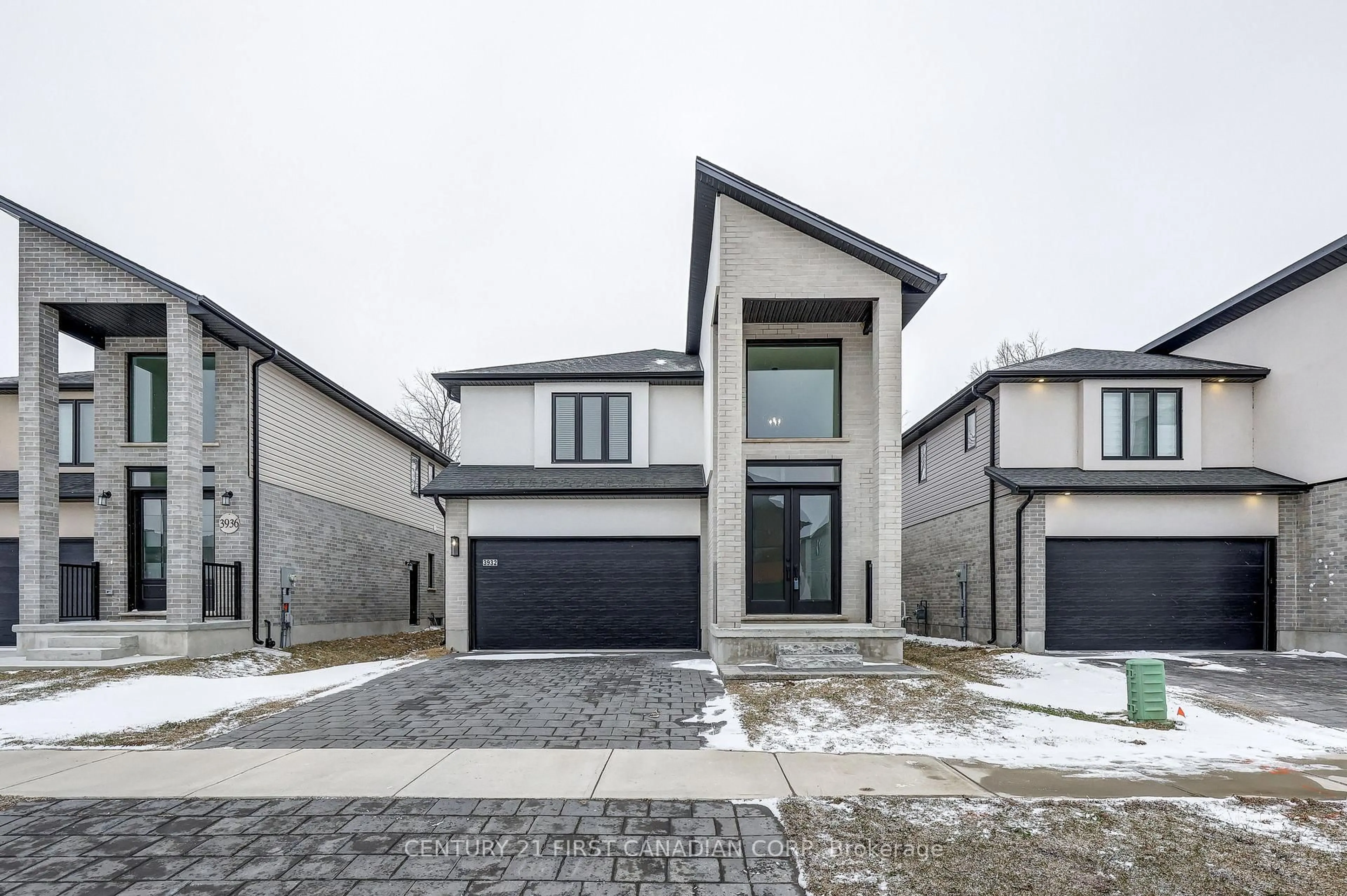Home with brick exterior material, street for 3932 Big Leaf Tr, London South Ontario N6P 0K1