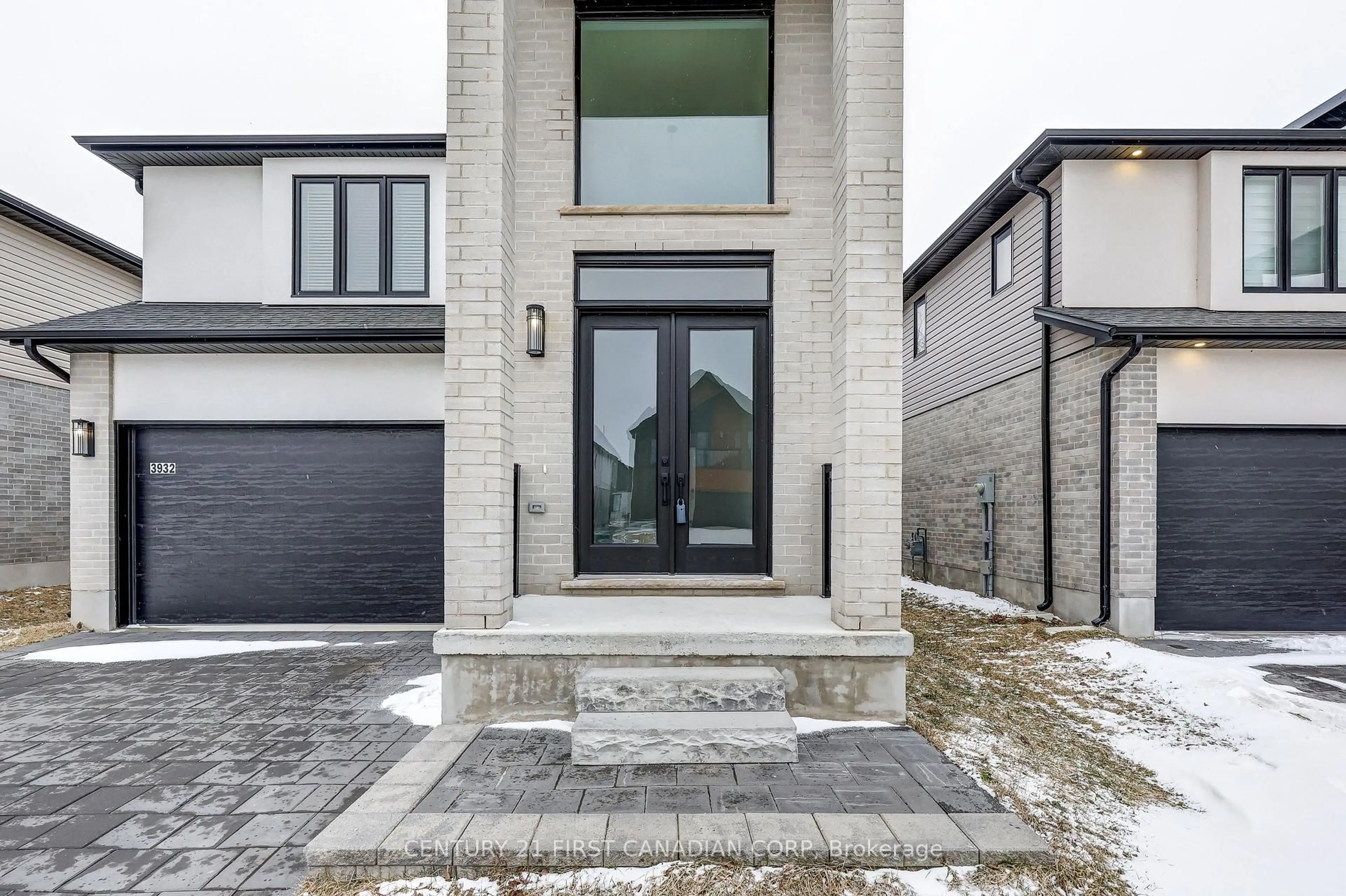 Home with brick exterior material, street for 3932 Big Leaf Tr, London South Ontario N6P 0K1