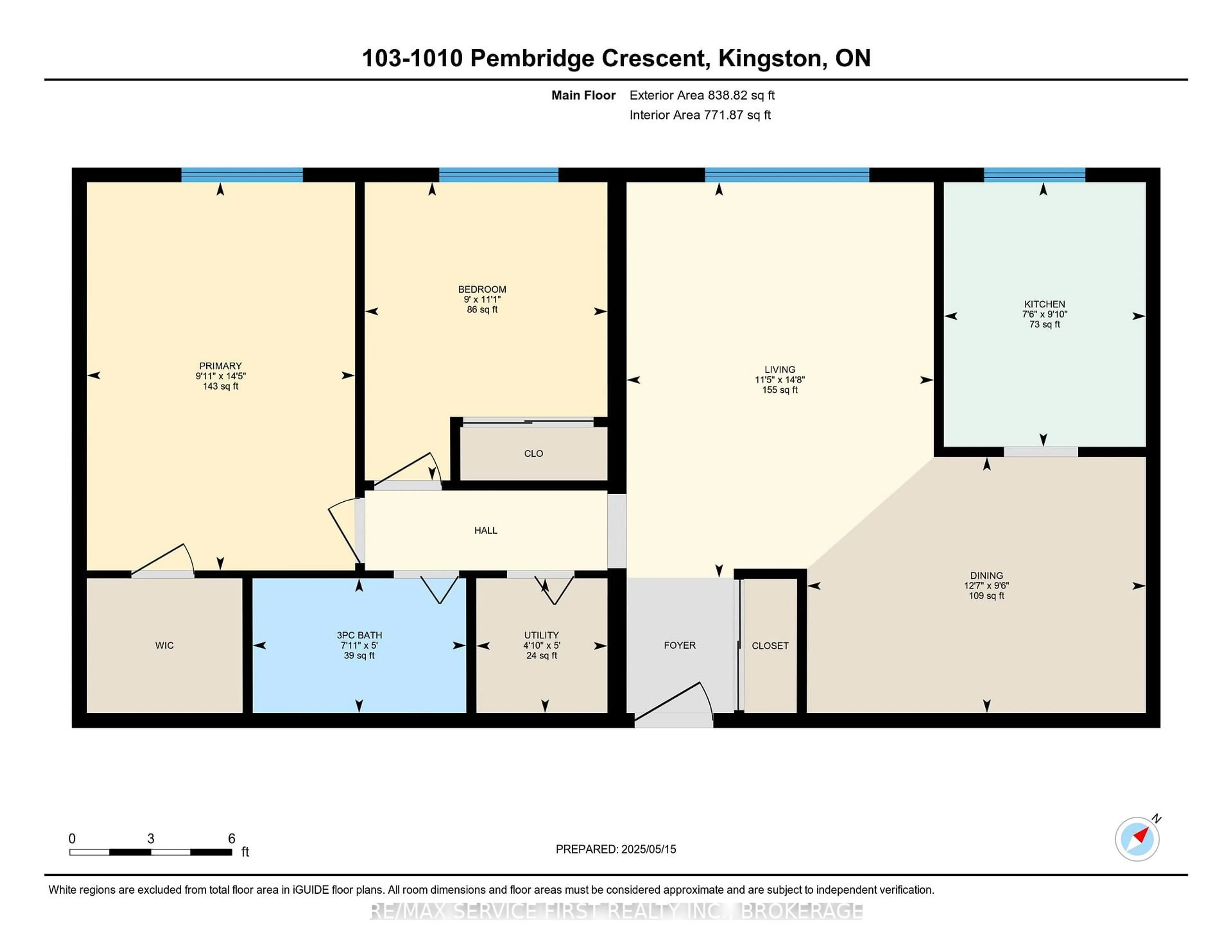 Floor plan for 1010 Pembridge Cres #103, Kingston Ontario K7P 1A3