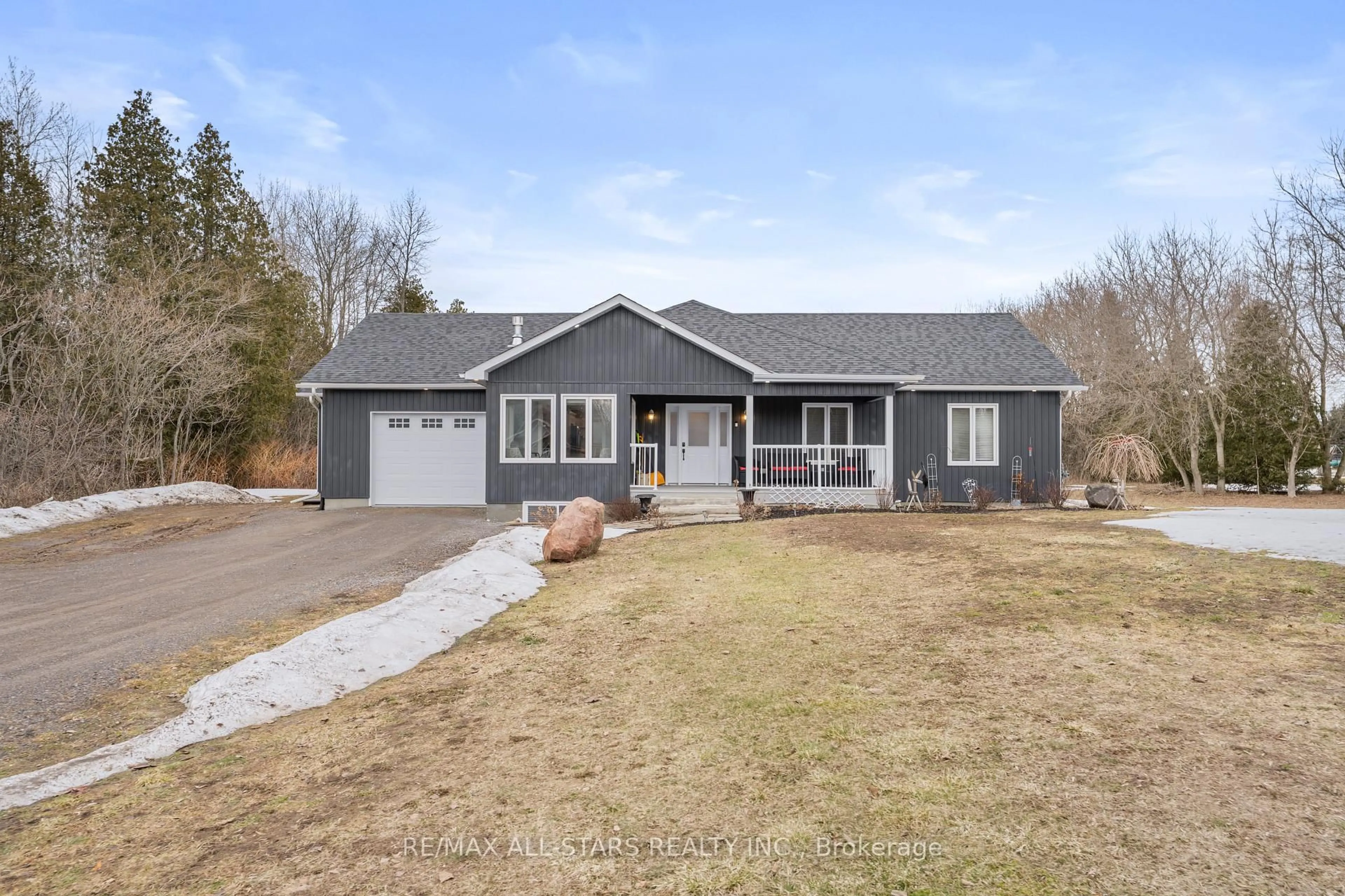 Home with vinyl exterior material, street for 160 Canning Factory Rd, Alnwick/Haldimand Ontario K0K 2G0