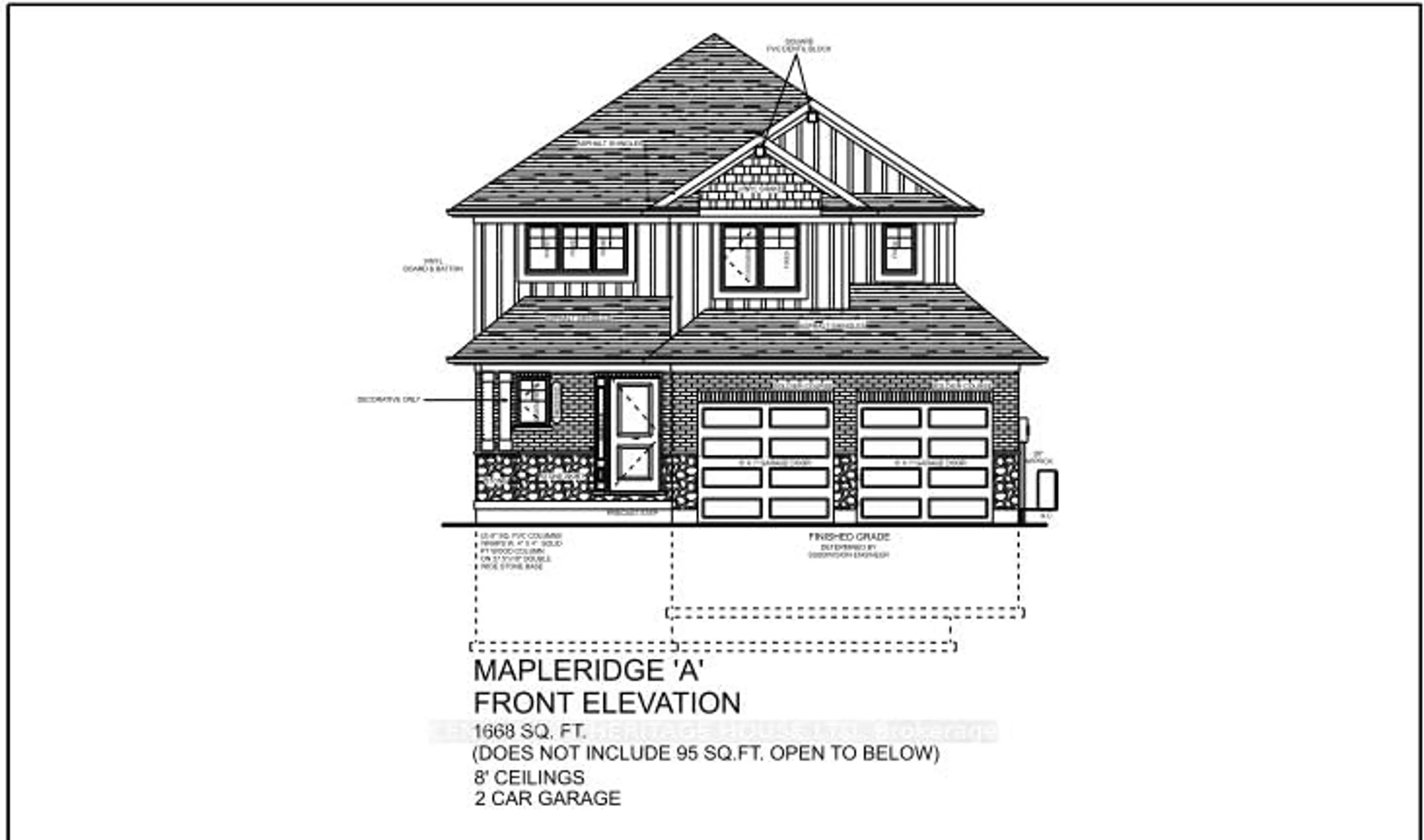 Floor plan for 36 Hawk's Gate, Central Elgin Ontario N5R 0R2