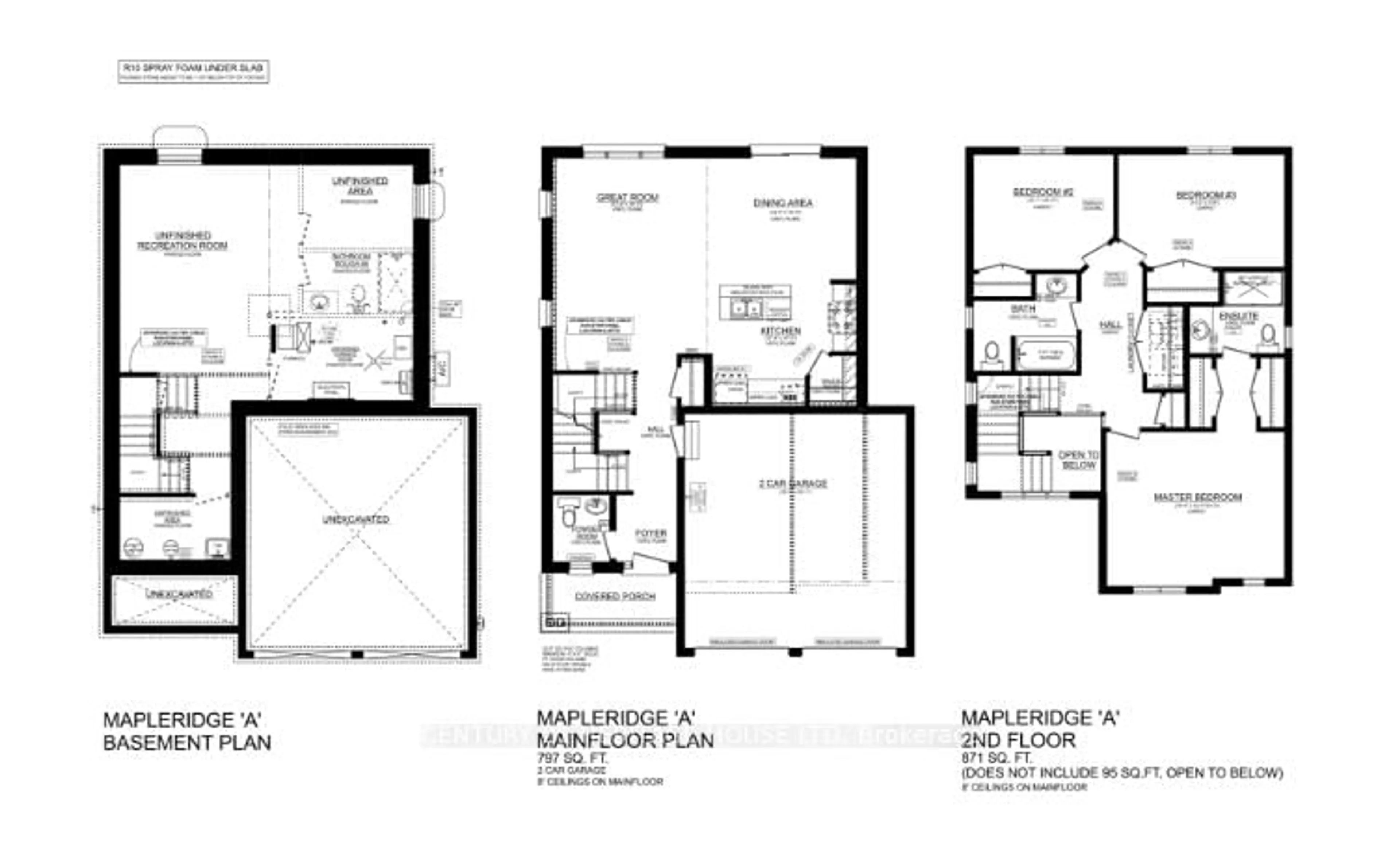 Floor plan for 36 Hawk's Gate, Central Elgin Ontario N5R 0R2