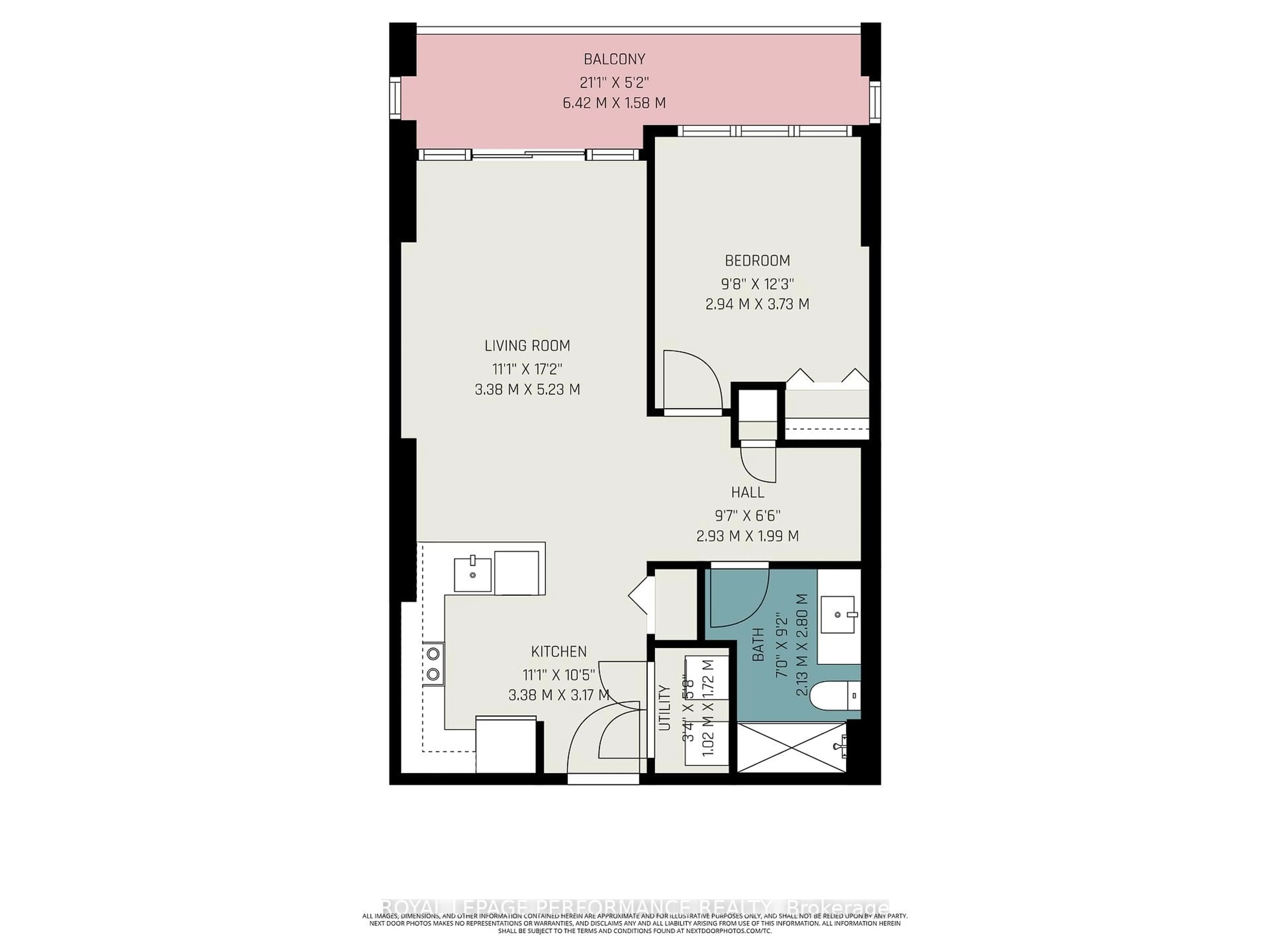 Floor plan for 242 Rideau St #204, Ottawa Ontario K1N 0B7