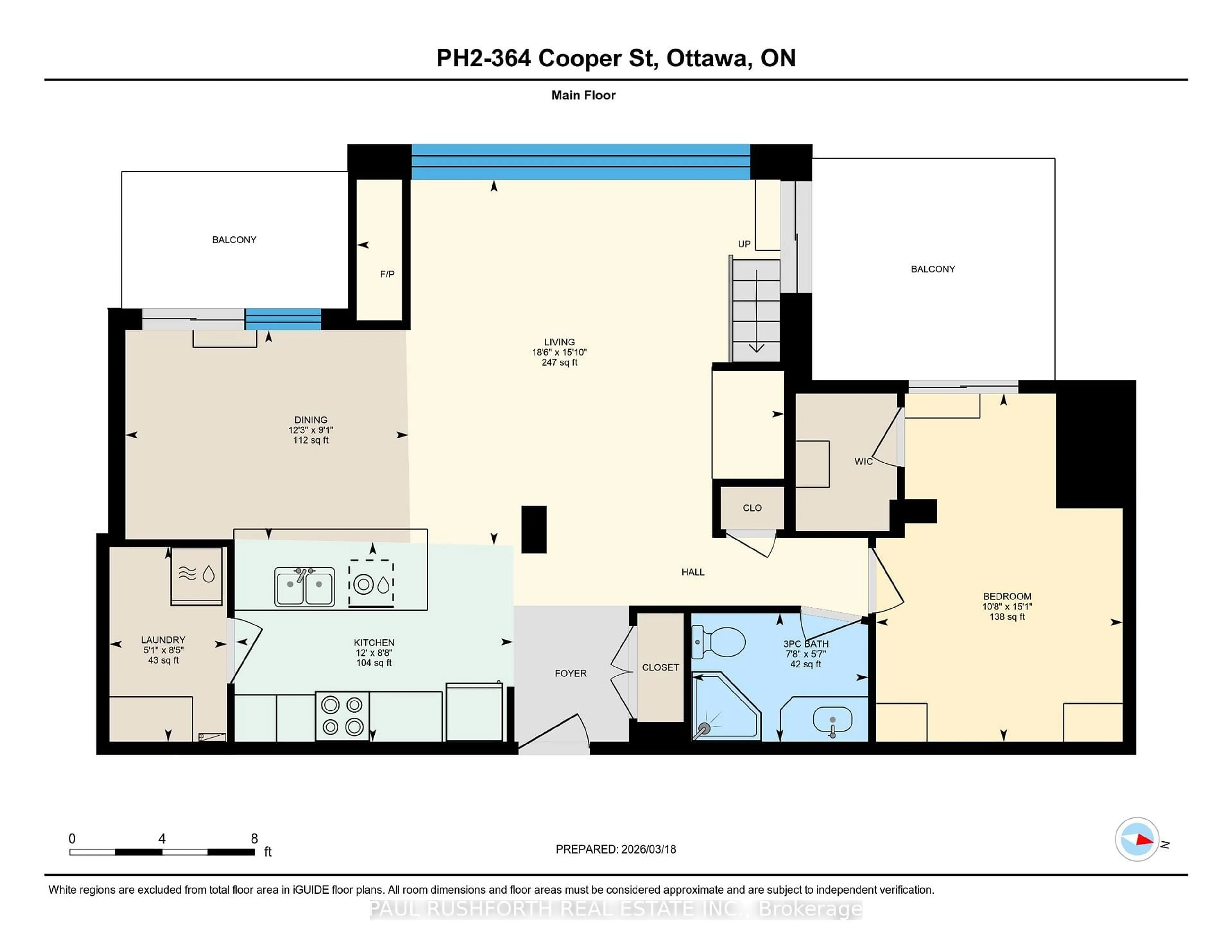 Floor plan for 364 Cooper St #PH2, Ottawa Ontario K2P 2P3