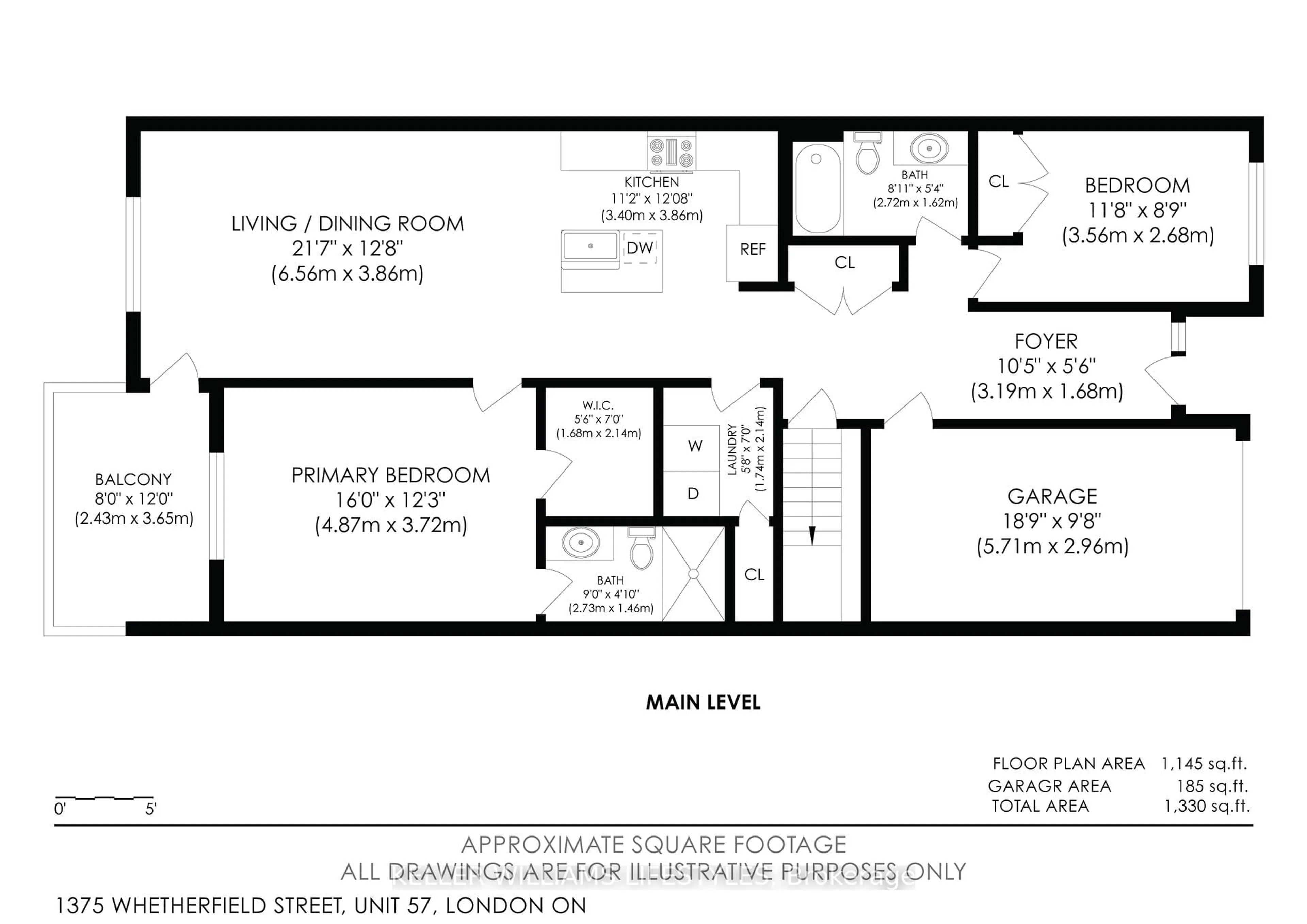 Floor plan for 1375 Whetherfield St #57, London North Ontario N6H 0E5