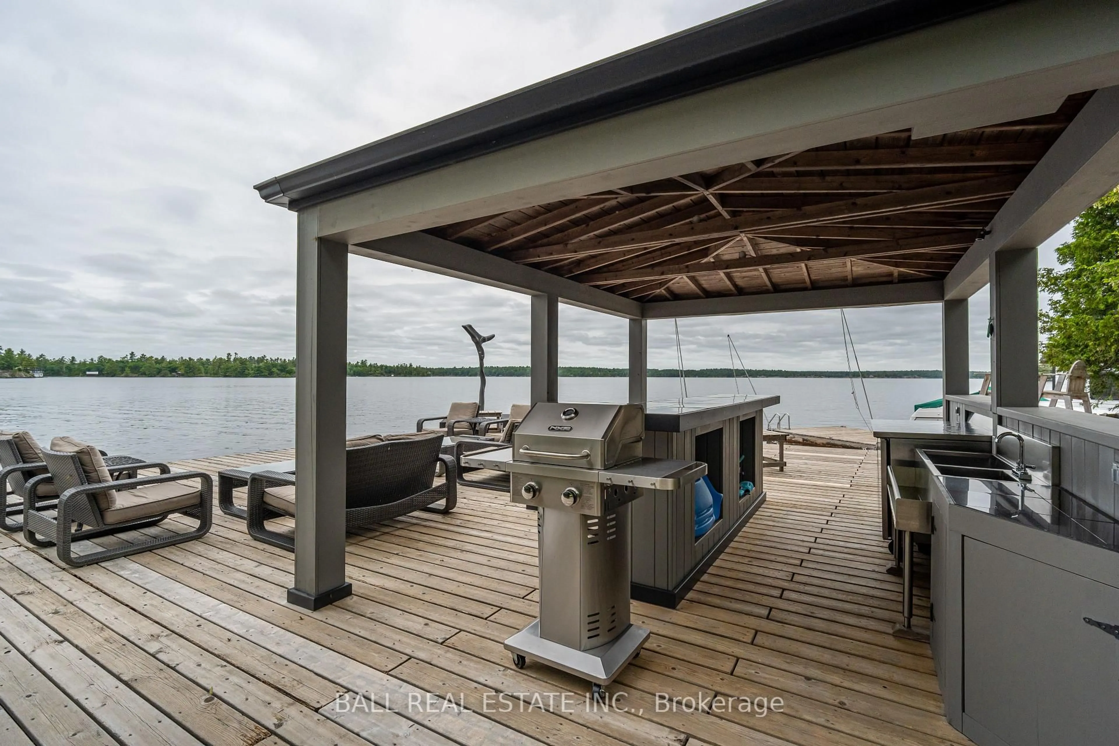 Patio, water/lake/river/ocean view for 1329 Trappers Lane, Douro-Dummer Ontario K0L 2H0