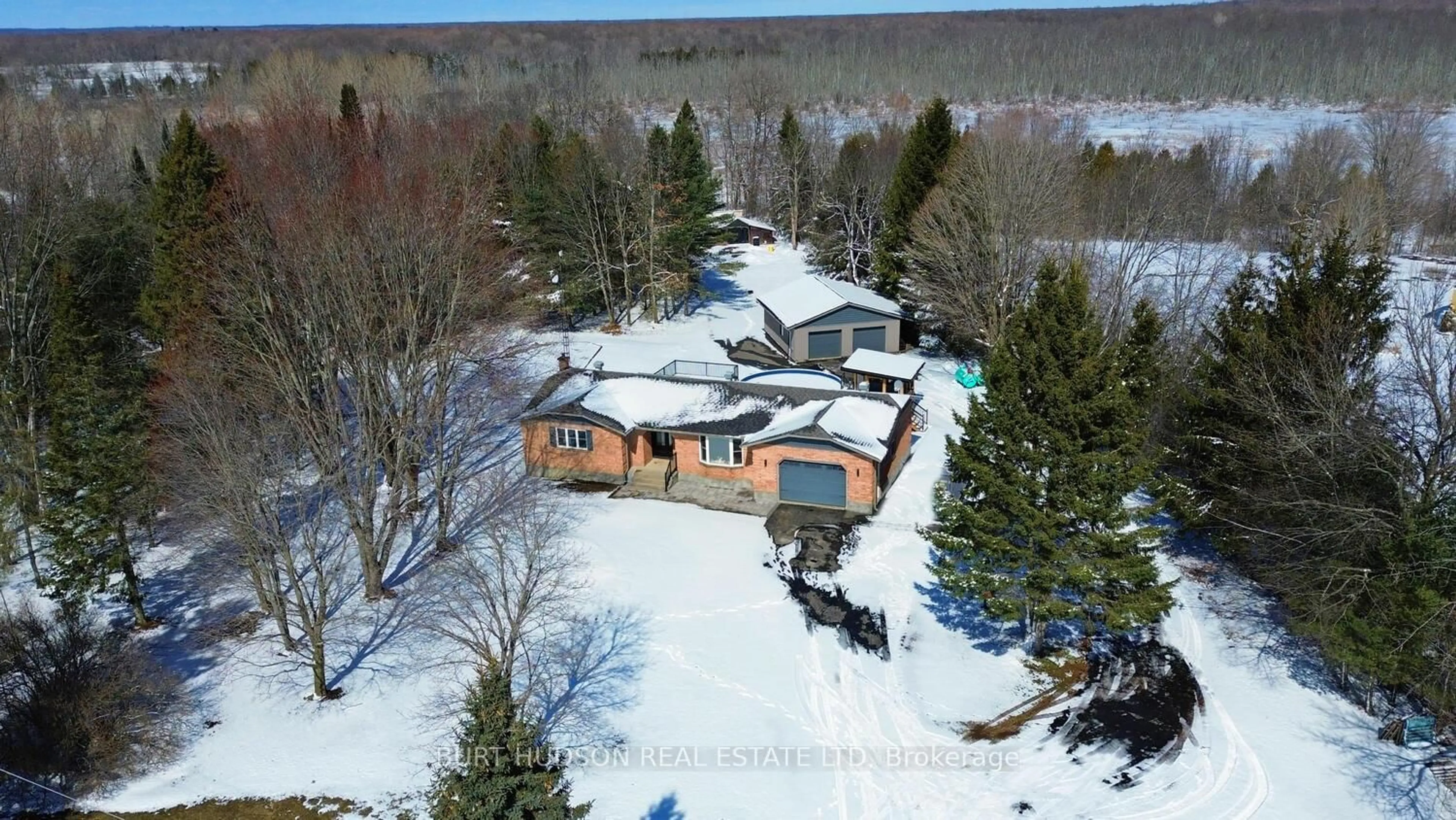 A pic from outside/outdoor area/front of a property/back of a property/a pic from drone, unknown for 440 County Road 42 Rd, Athens Ontario K0E 1B0