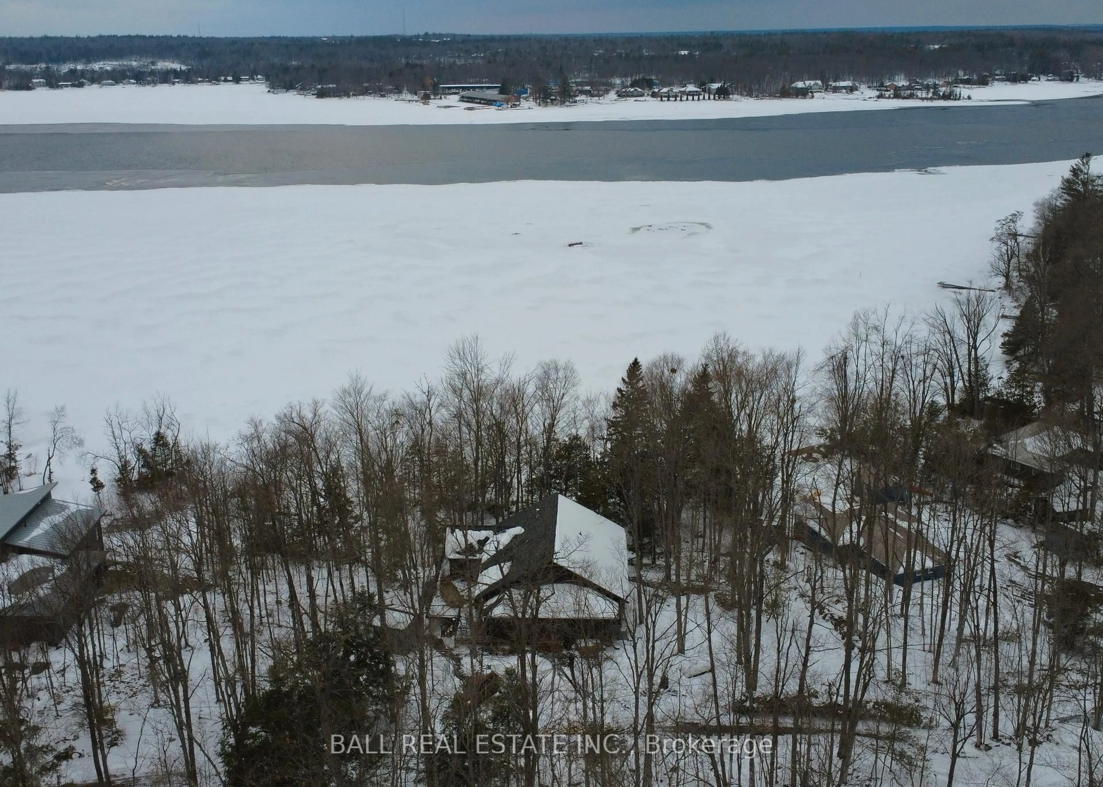 A pic from outside/outdoor area/front of a property/back of a property/a pic from drone, water/lake/river/ocean view for 3186 Buckhorn Lane, Selwyn Ontario K0L 2H0