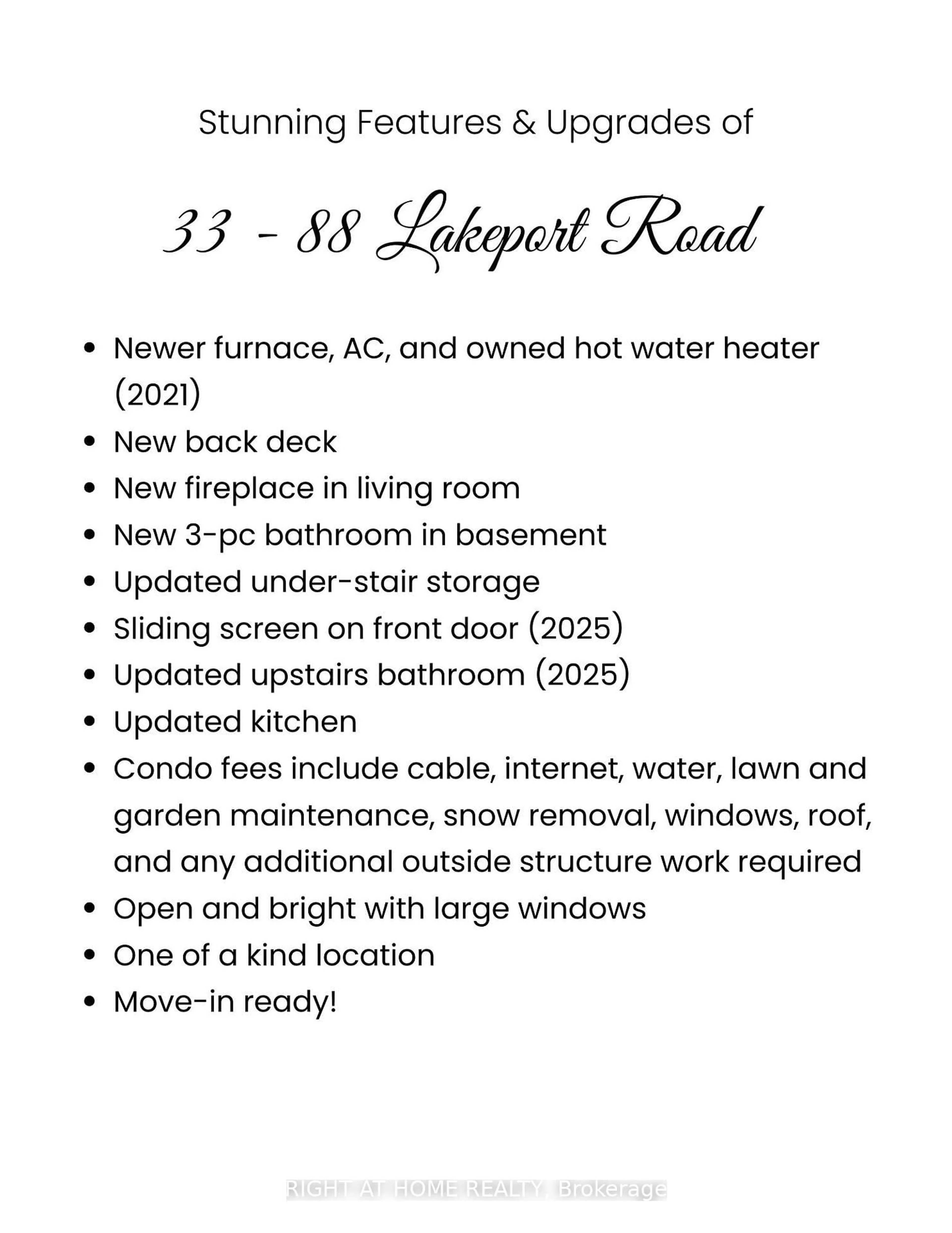 Unknown for 88 Lakeport Rd #33, St. Catharines Ontario L2N 4P8