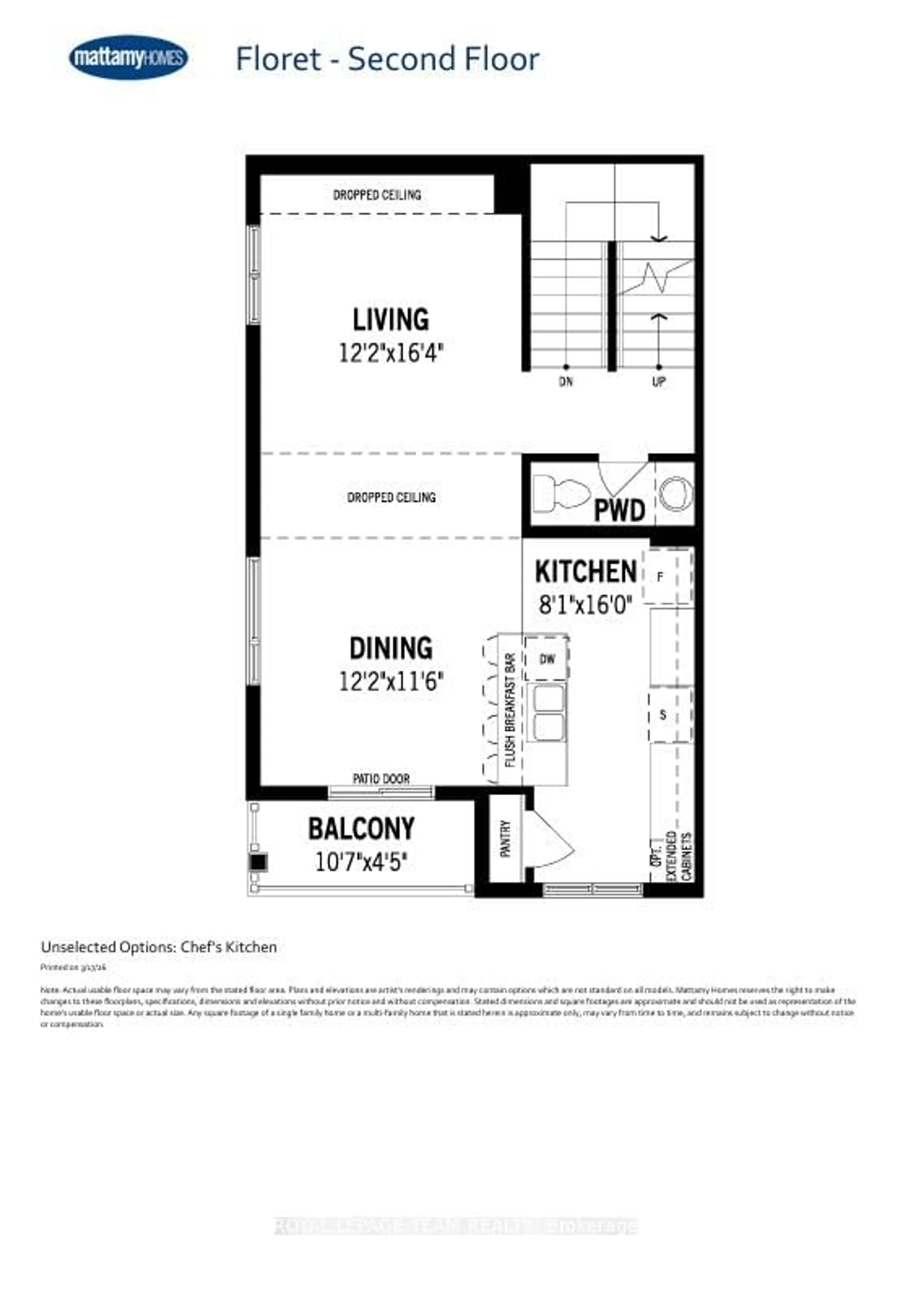 Floor plan for Lot 3524 Oxford Village VH Private, North Grenville Ontario K0G 1J0