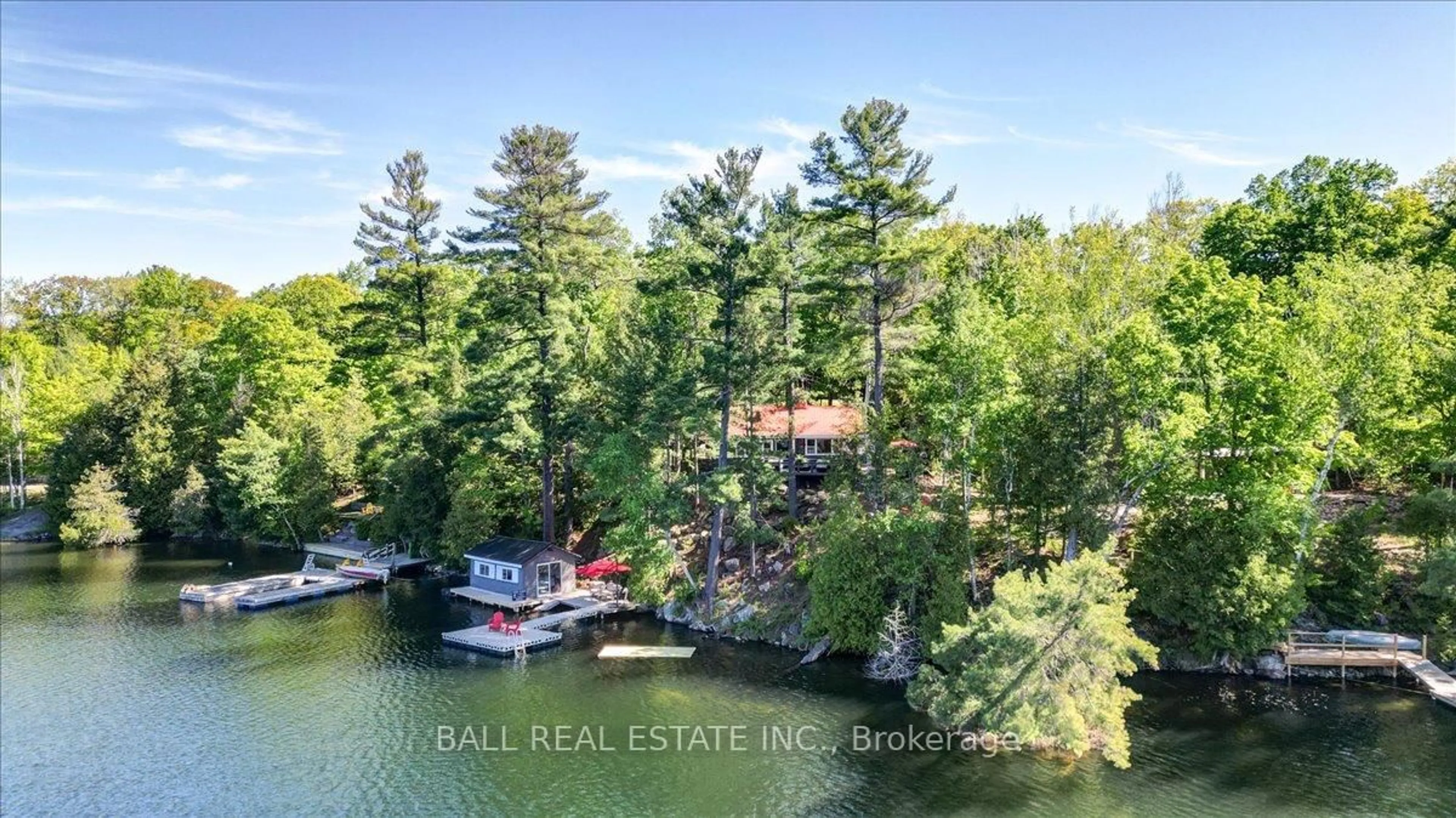 A pic from outside/outdoor area/front of a property/back of a property/a pic from drone, water/lake/river/ocean view for 139 Spence Rd, North Kawartha Ontario K0L 1A0