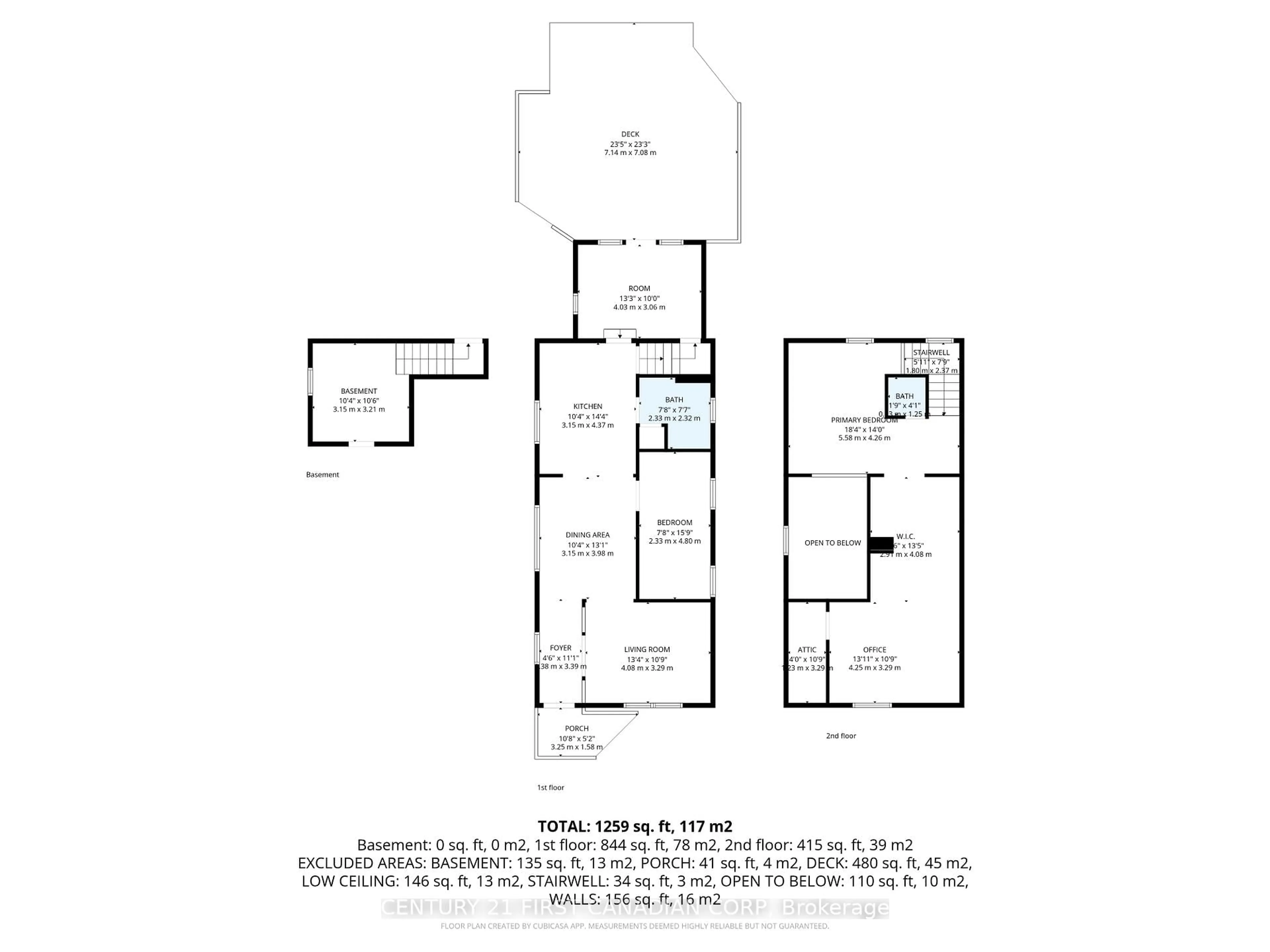 Floor plan for 649 Central Ave, London East Ontario N5W 3P7