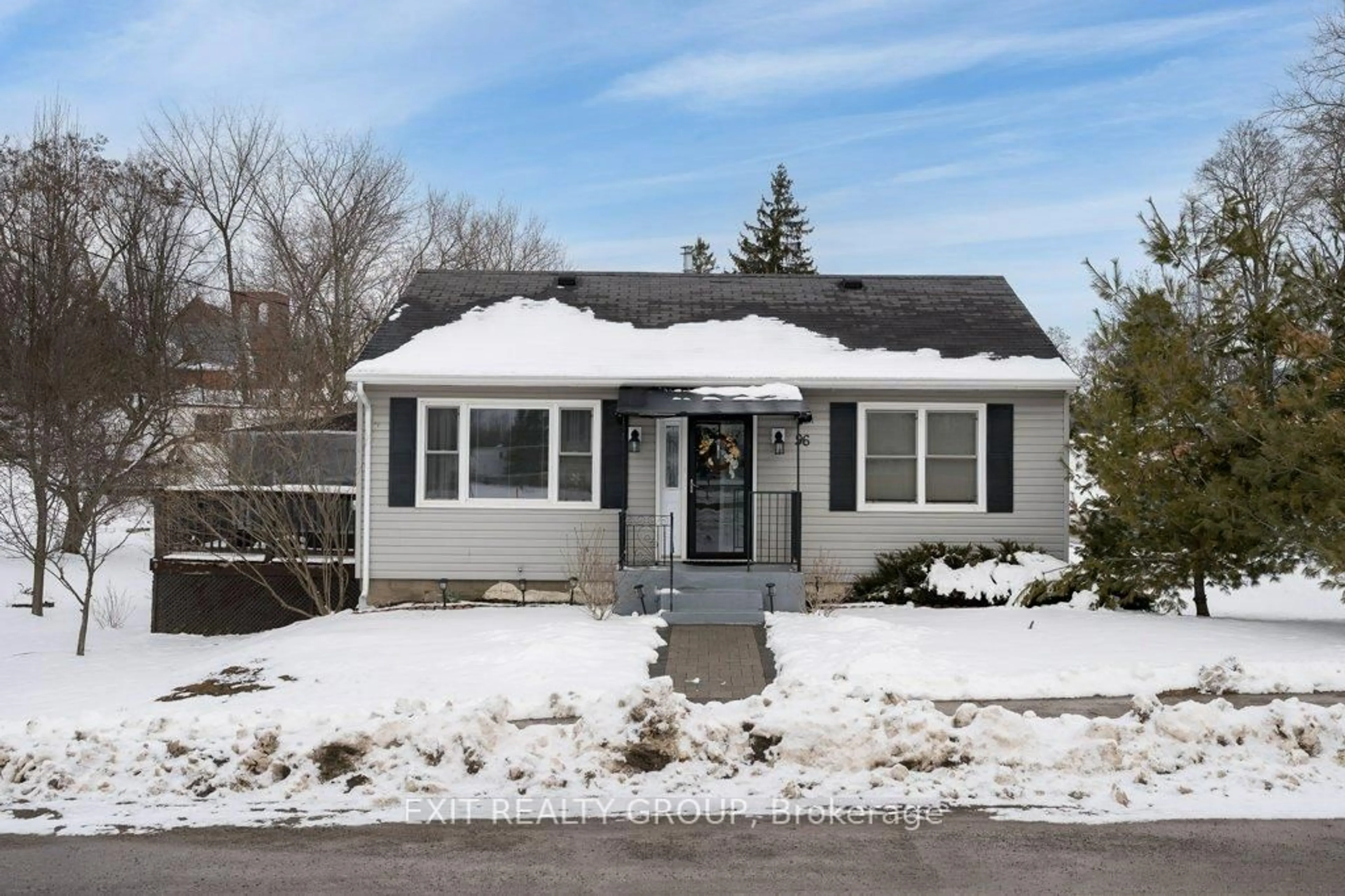 Home with vinyl exterior material, street for 96 Elgin St, Madoc Ontario K0K 2K0