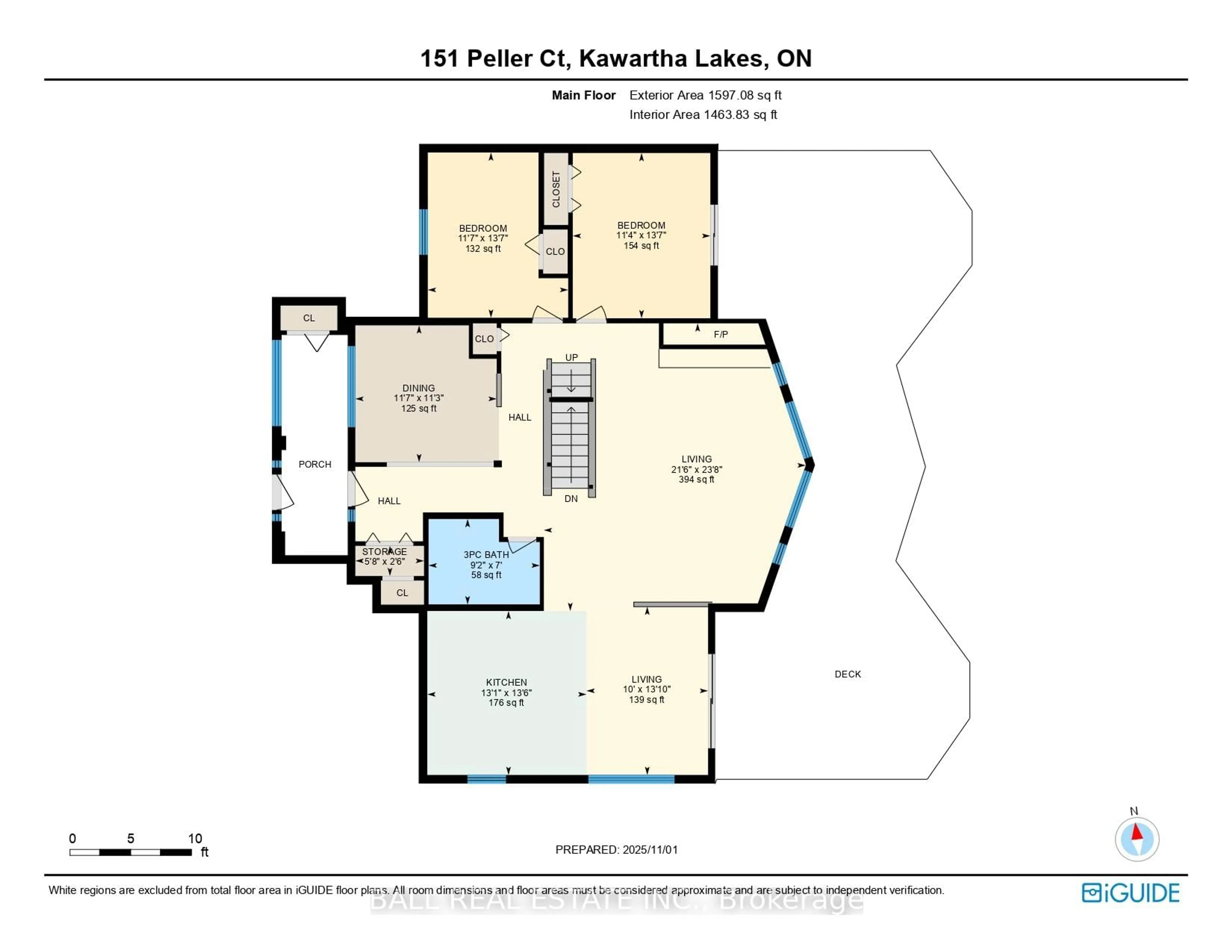 Floor plan for 151 Peller Crt, Kawartha Lakes Ontario K0M 1A0