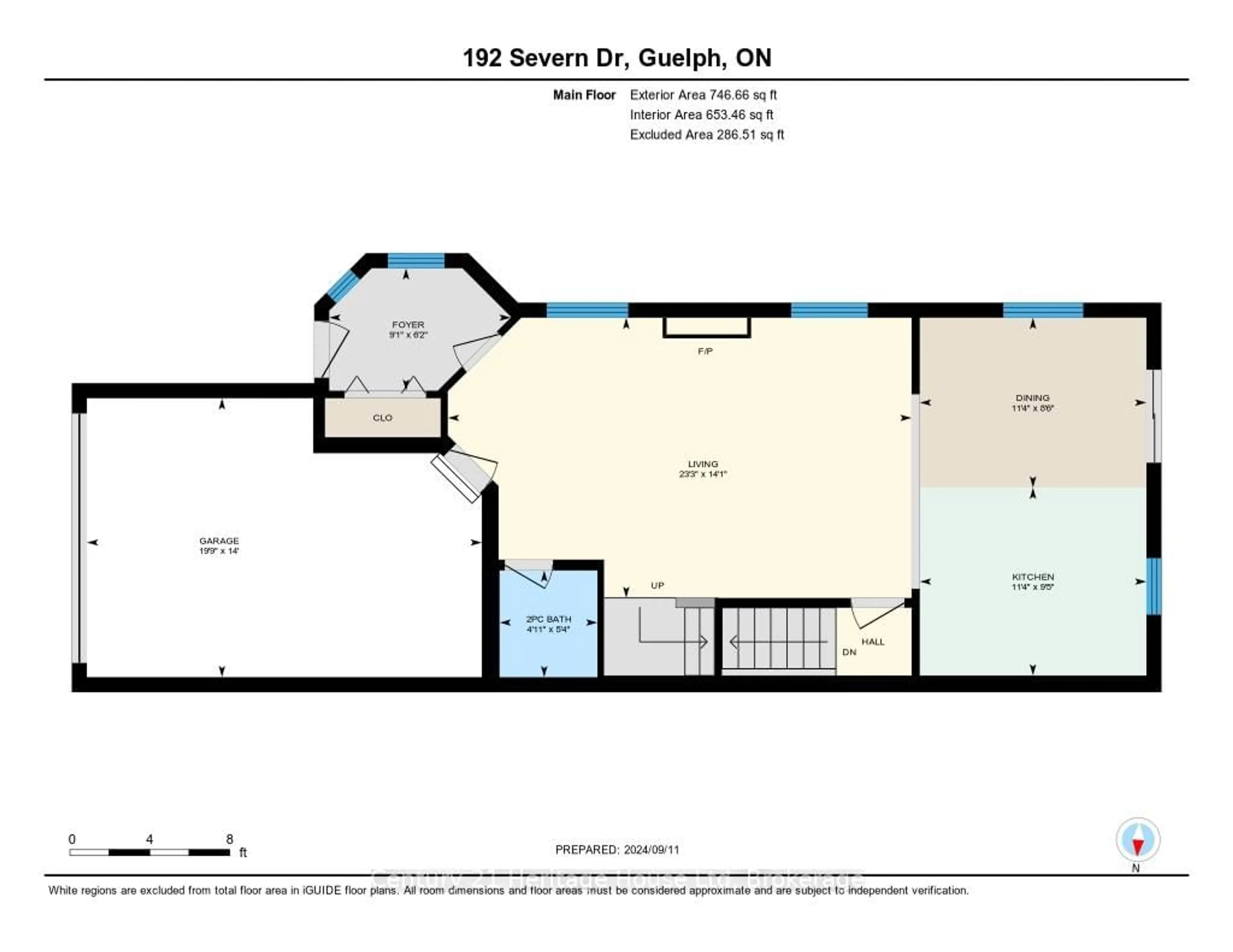 Floor plan for 192 Severn Dr, Guelph Ontario N1E 0A1