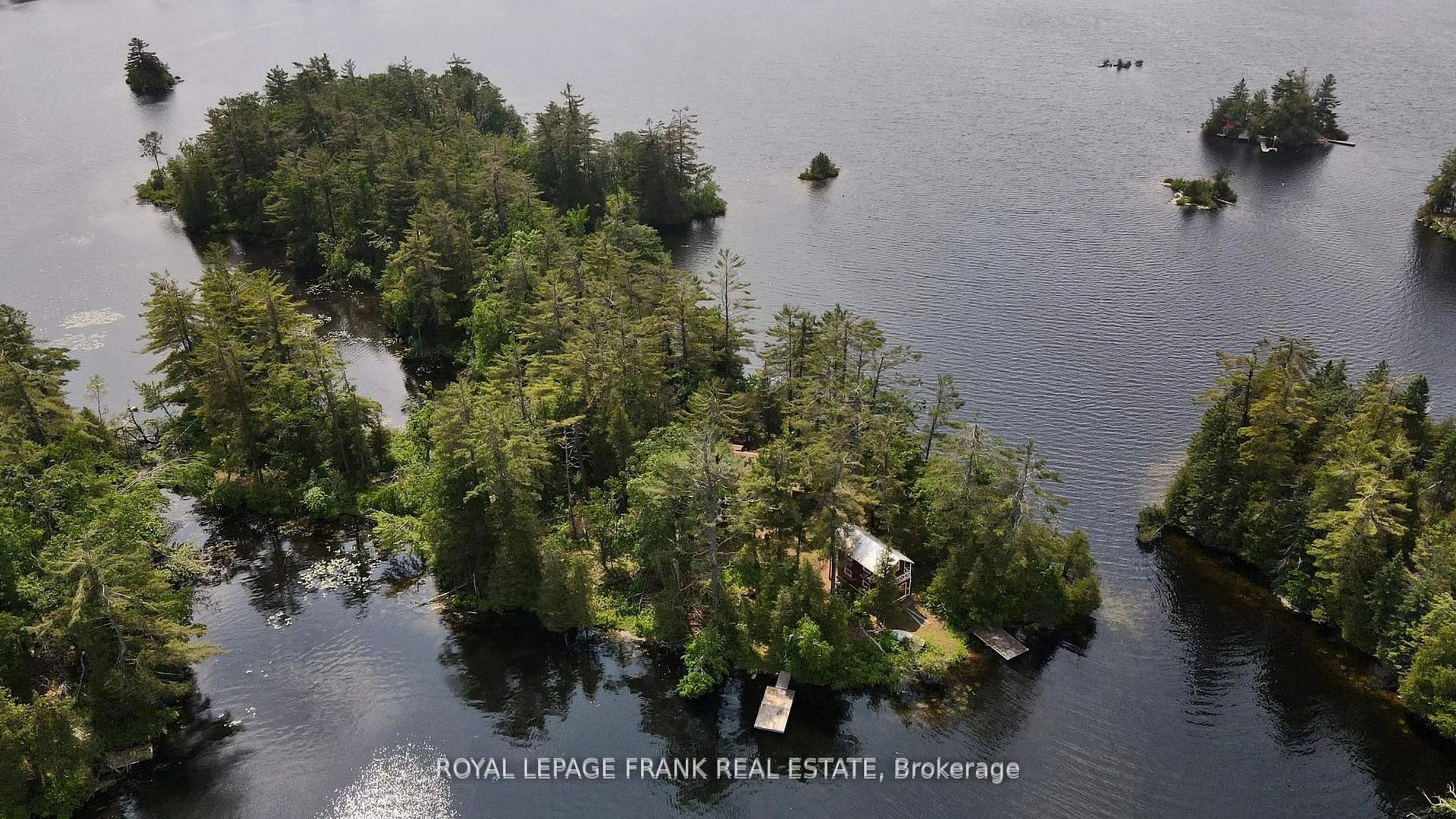 A pic from outside/outdoor area/front of a property/back of a property/a pic from drone, water/lake/river/ocean view for 2295 Stony Lake Isl 17, North Kawartha Ontario K0L 2H0