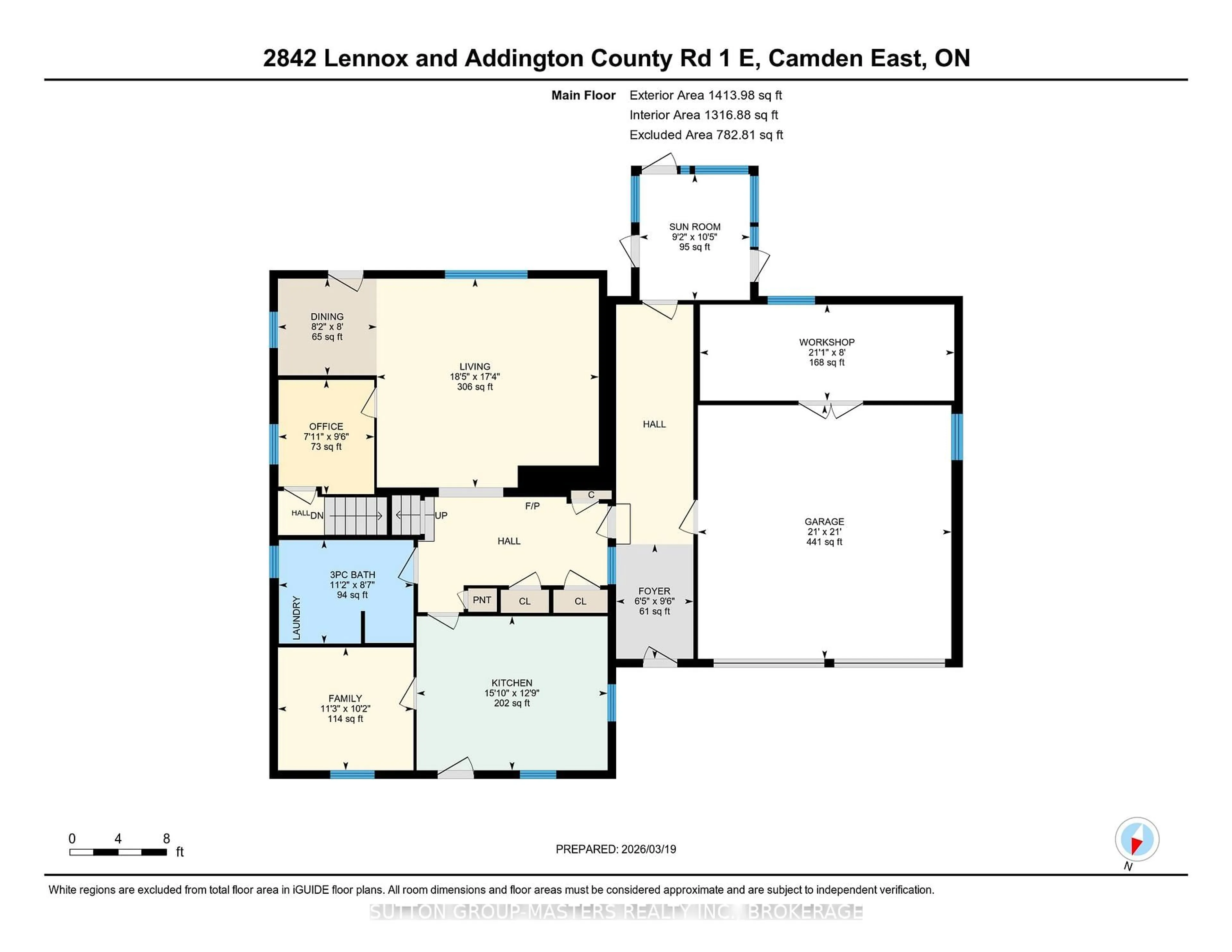 Floor plan for 2842 County Rd 1 Rd, Napanee Ontario K0K 1J0