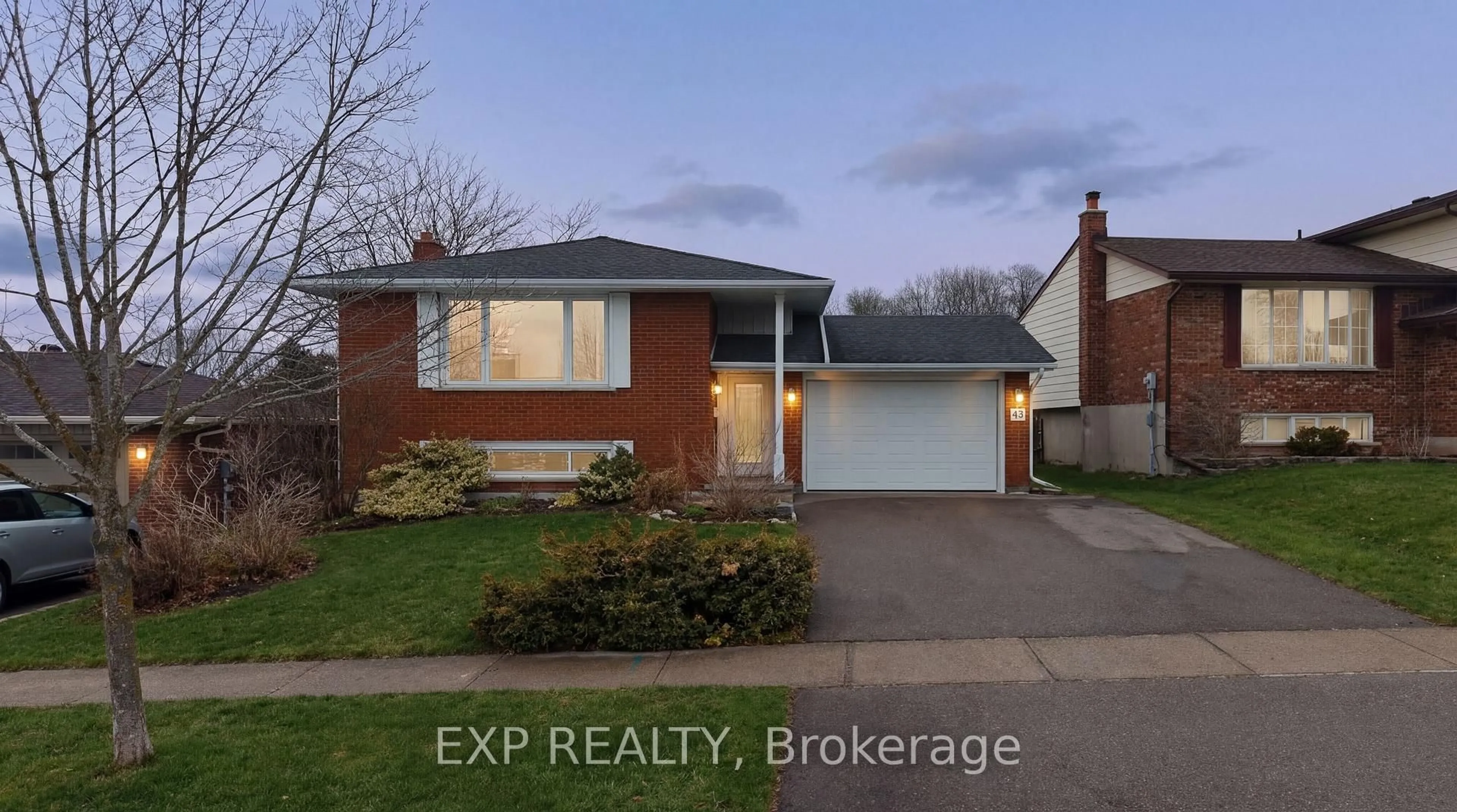 Home with brick exterior material, street for 43 Ripley Cres, Kitchener Ontario N2N 1W2