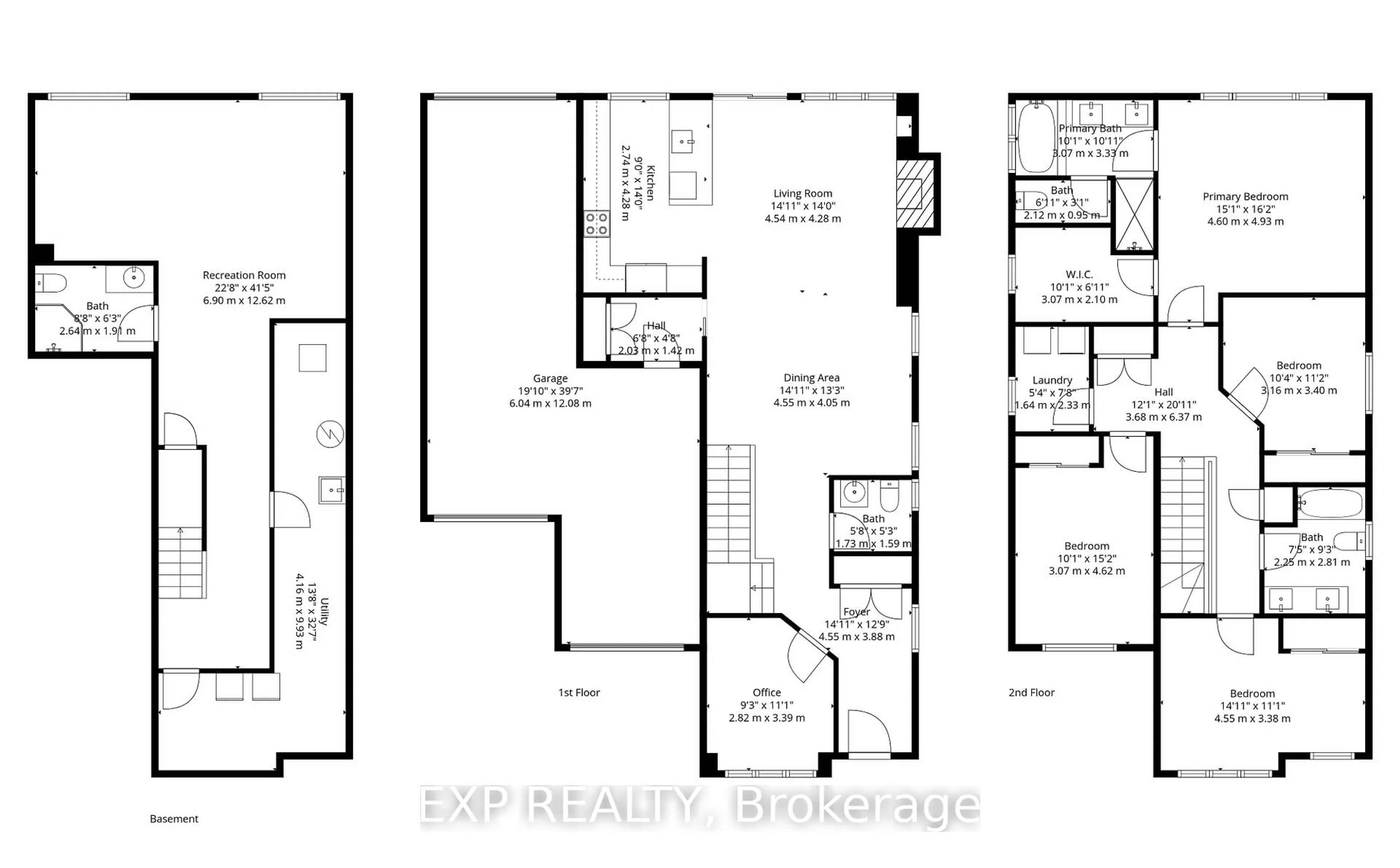 Floor plan for 116 Watershield Rdge, Ottawa Ontario K2J 5T8