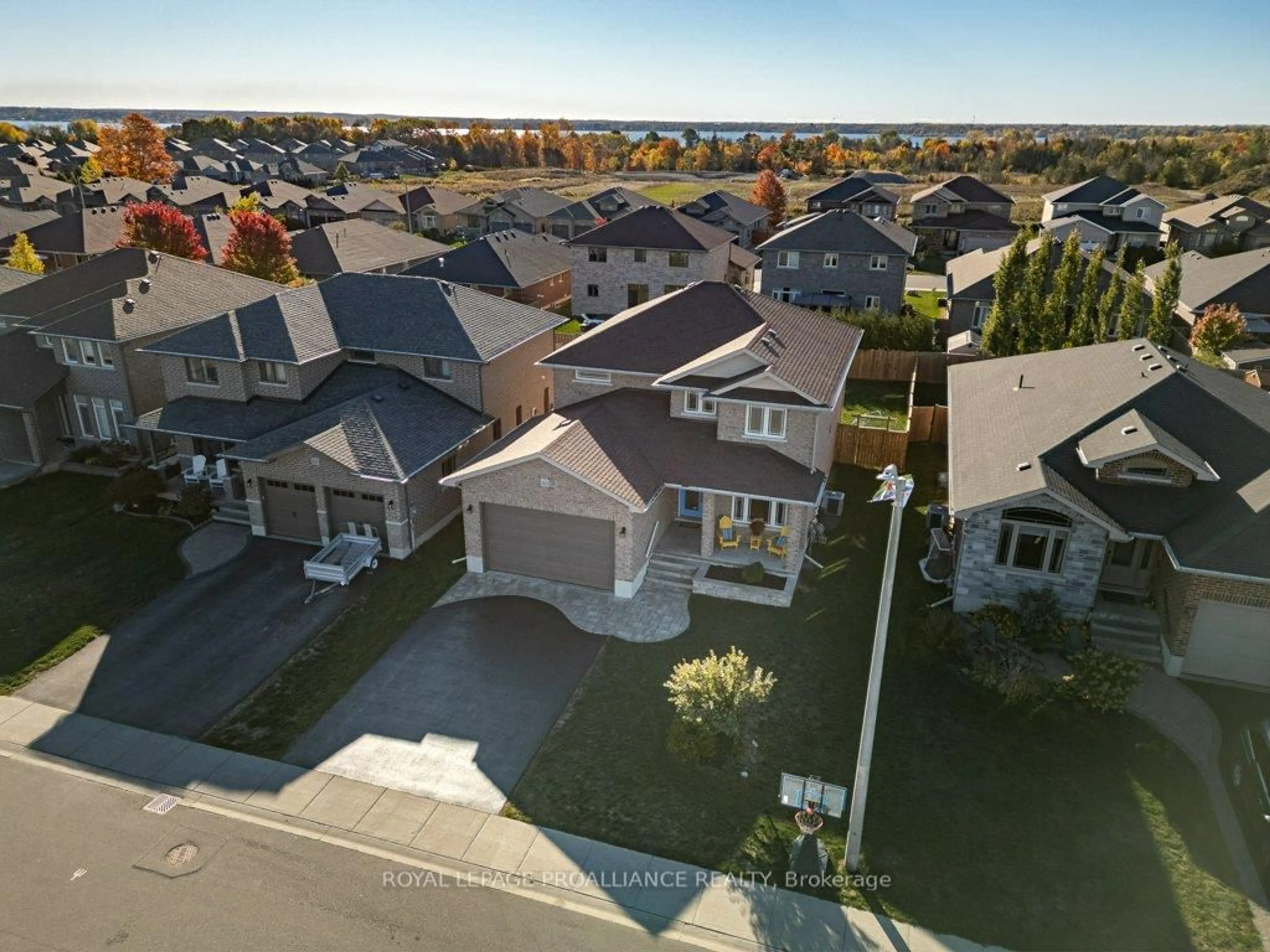 A pic from outside/outdoor area/front of a property/back of a property/a pic from drone, street for 60 Crews Cres, Quinte West Ontario K8V 0G4