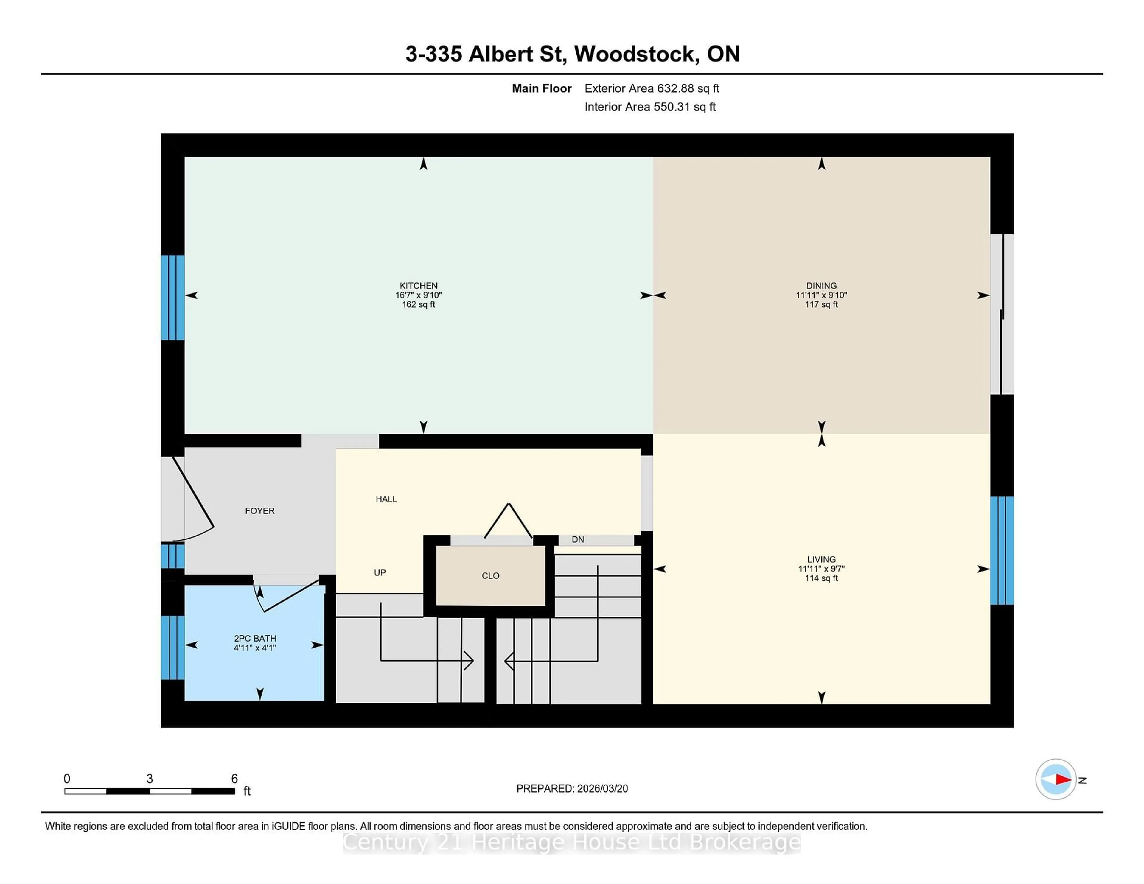 Floor plan for 335 Albert St #3, Woodstock Ontario N4S 2L3