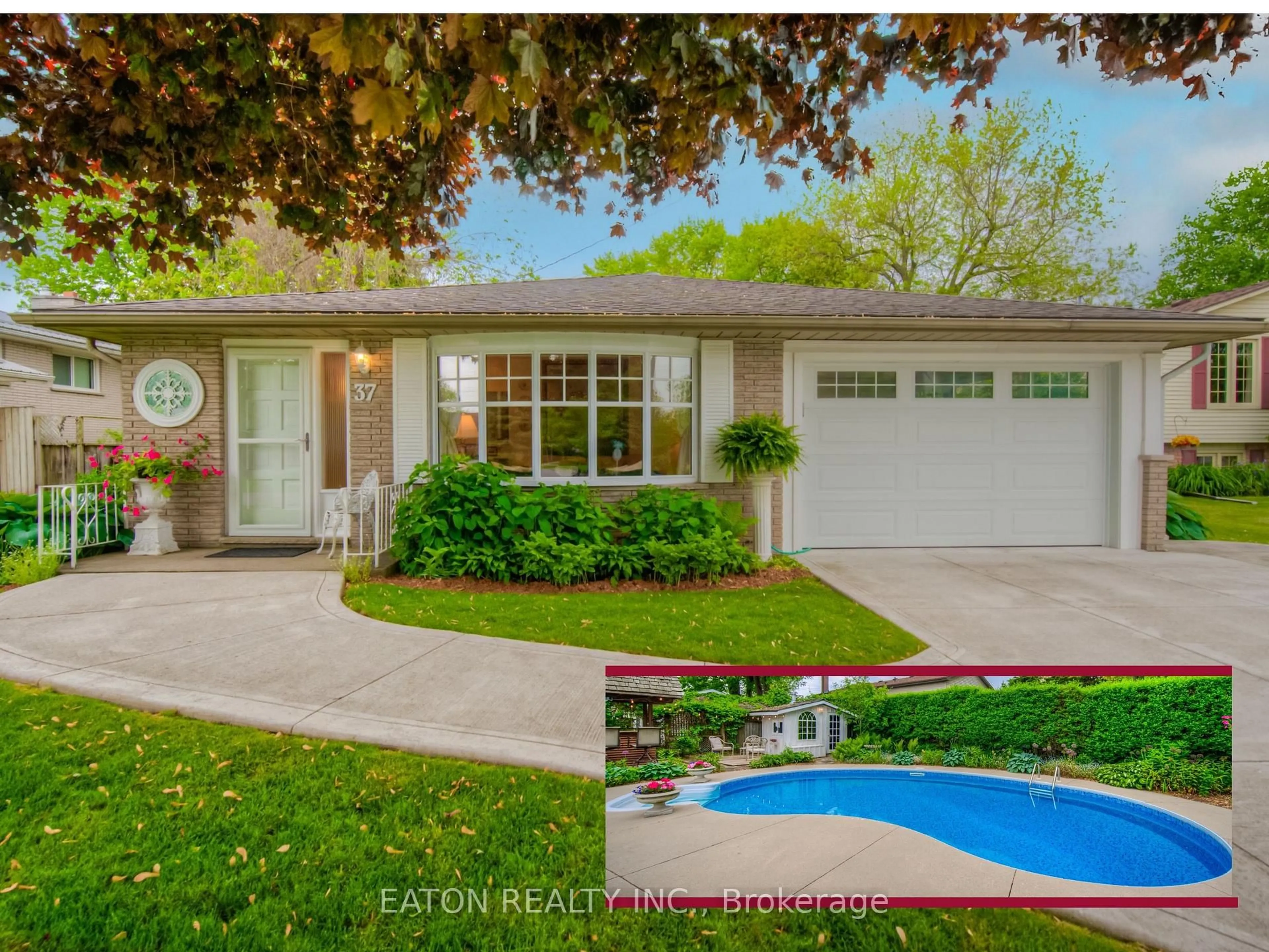 Home with vinyl exterior material, street for 37 Lynn Park Ave, Norfolk Ontario N0A 1N5