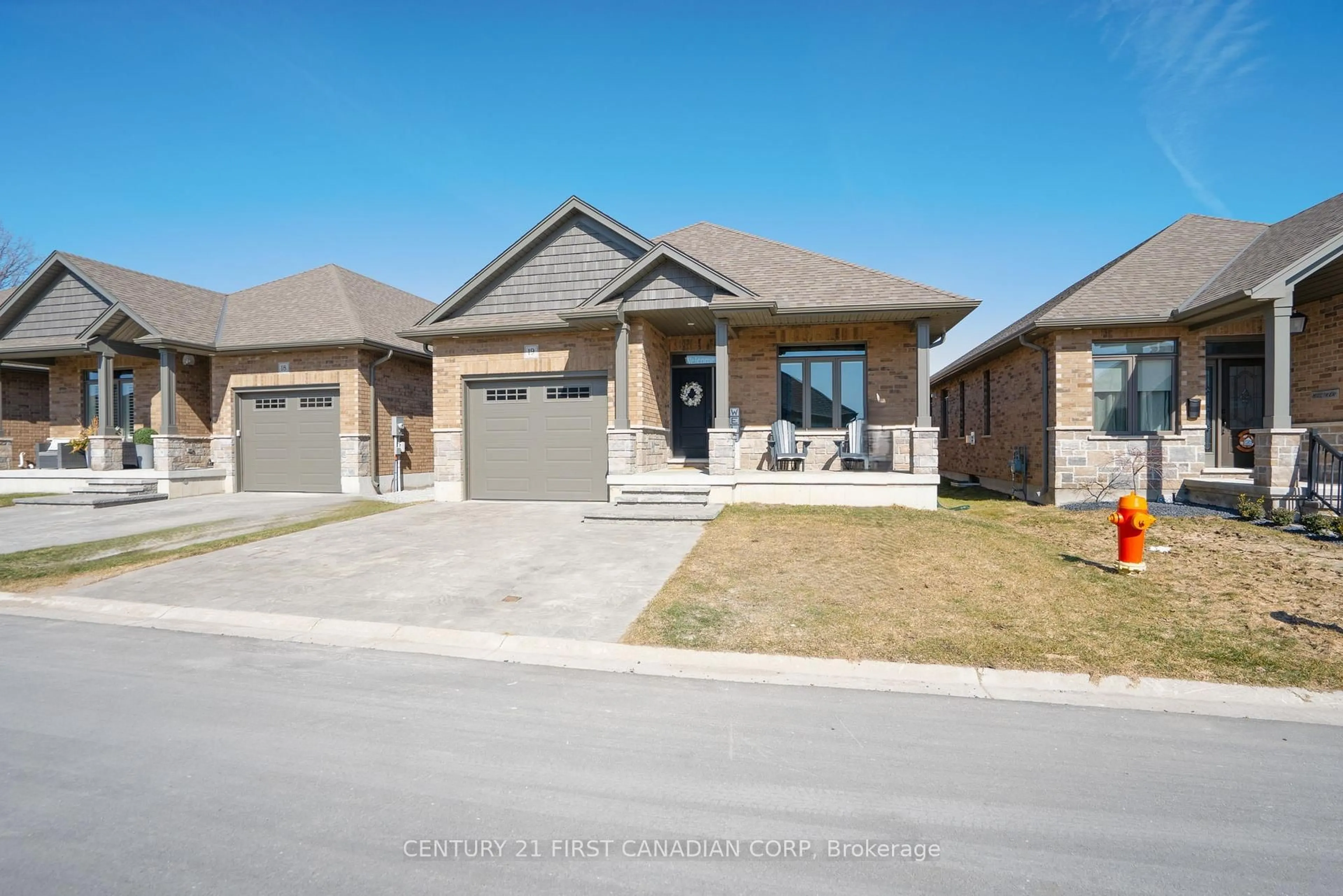 Home with brick exterior material, street for 159 Collins Way #19, Strathroy-Caradoc Ontario N7G 0G8