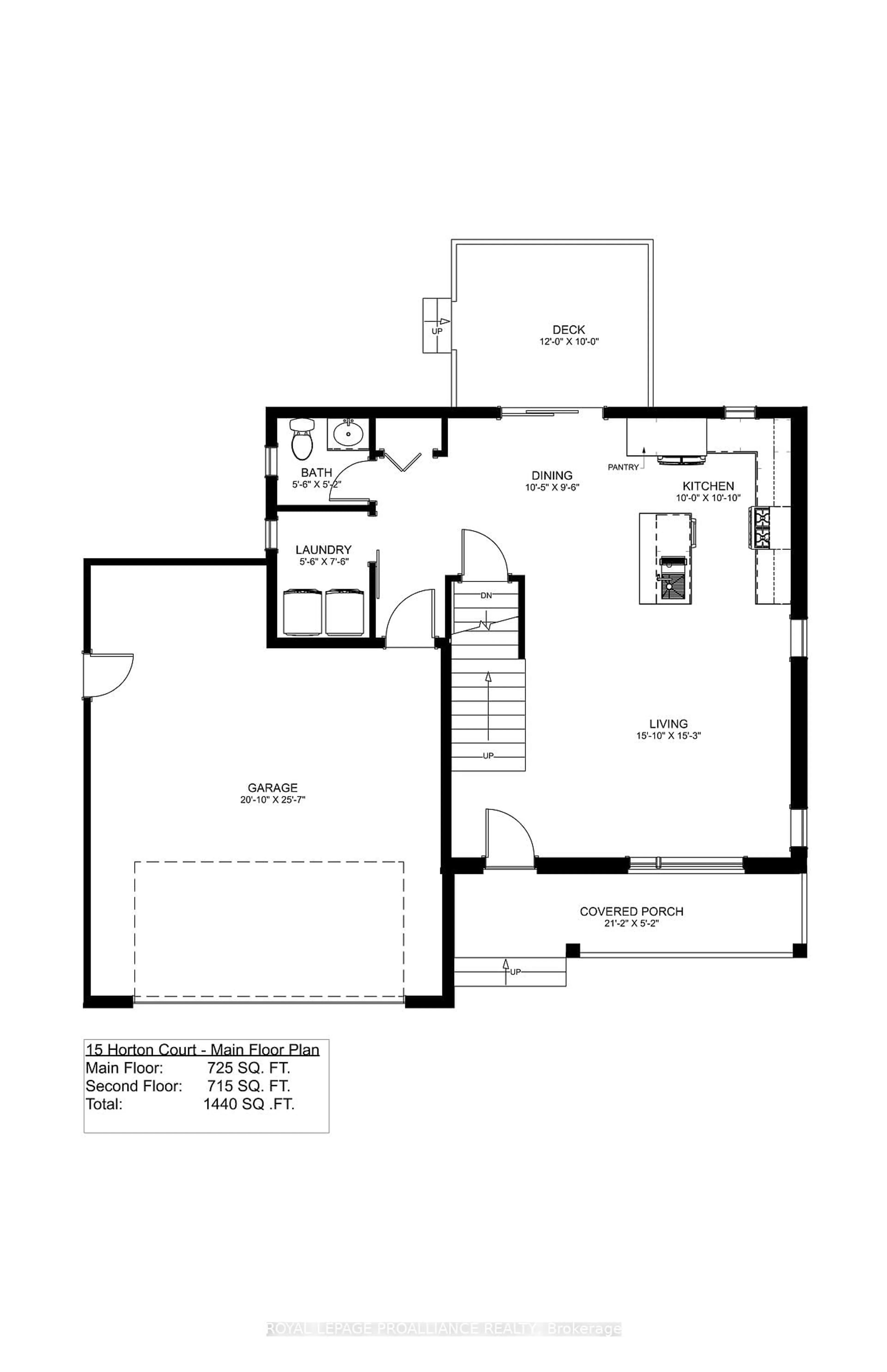 Floor plan for 15 Horton Crt, Belleville Ontario K8P 0G7