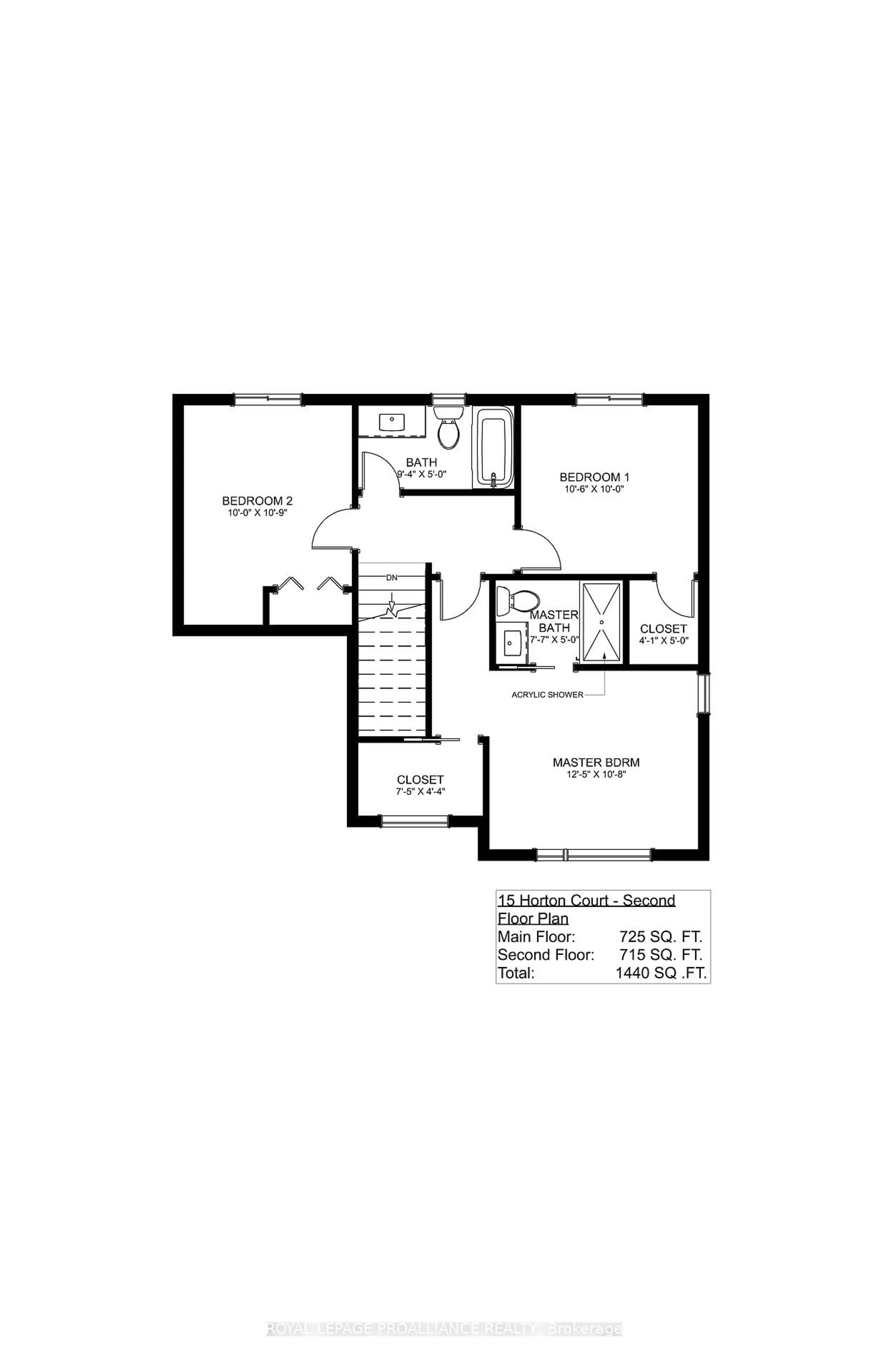 Floor plan for 15 Horton Crt, Belleville Ontario K8P 0G7