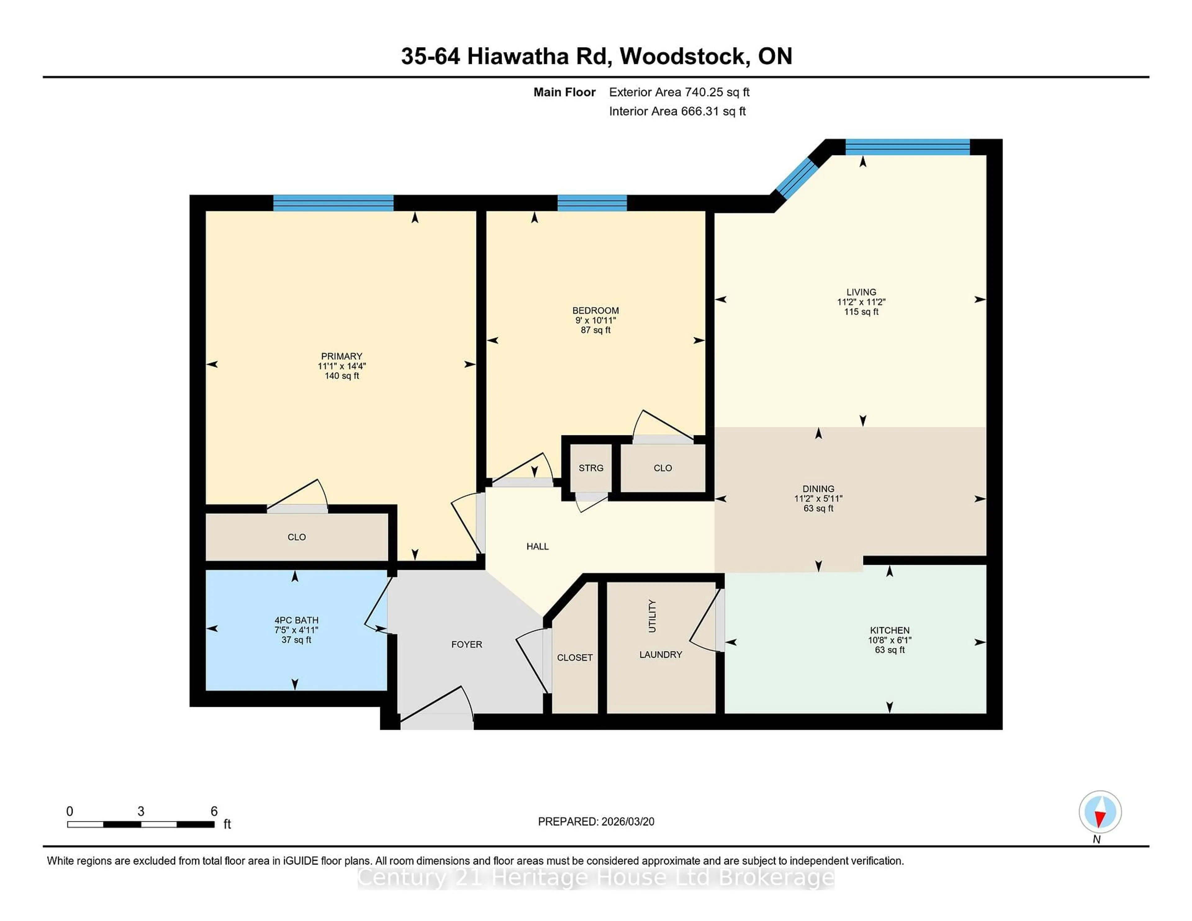 Floor plan for 64 Hiawatha Rd #35, Woodstock Ontario N4T 1P4